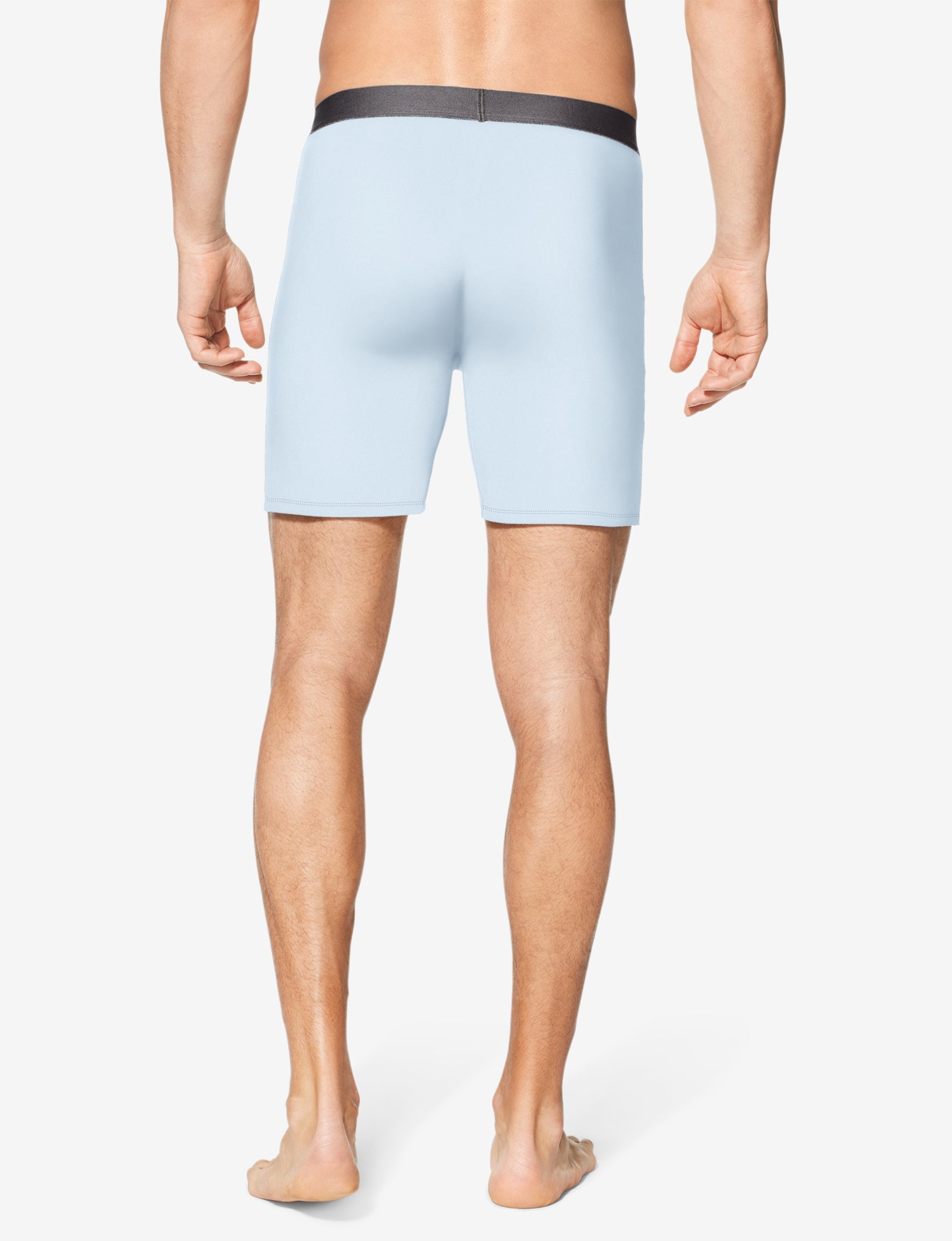 Cool Cotton Relaxed Fit Boxer 6"::Blue Fog