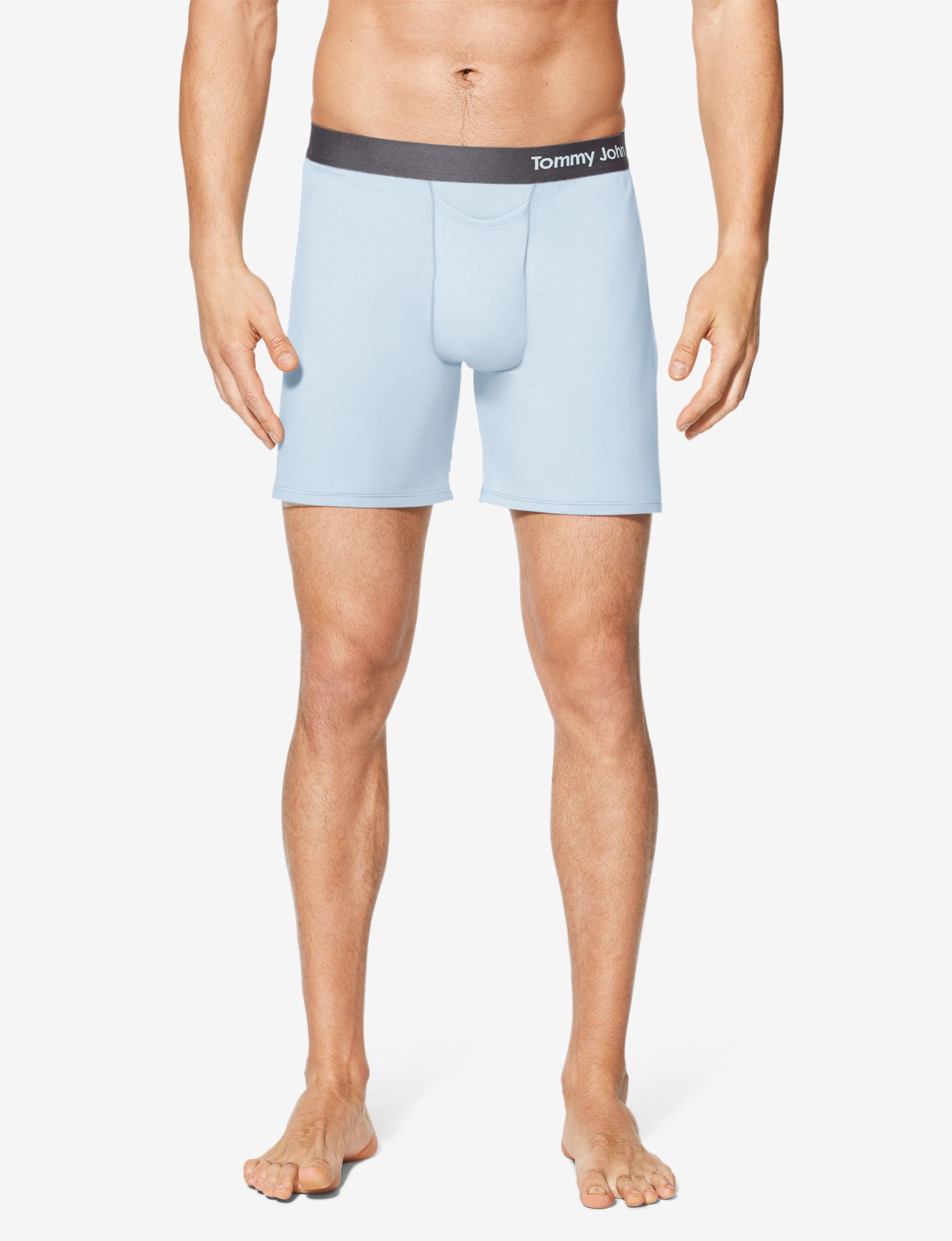 Cool Cotton Relaxed Fit Boxer 6"::Blue Fog