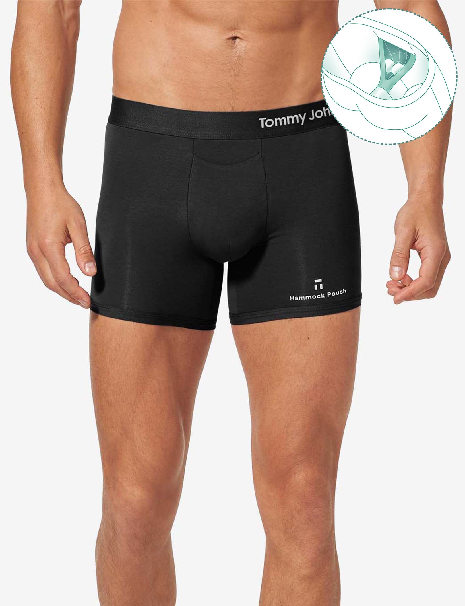 Cool Cotton Hammock Pouch™ Trunk 4"::Black