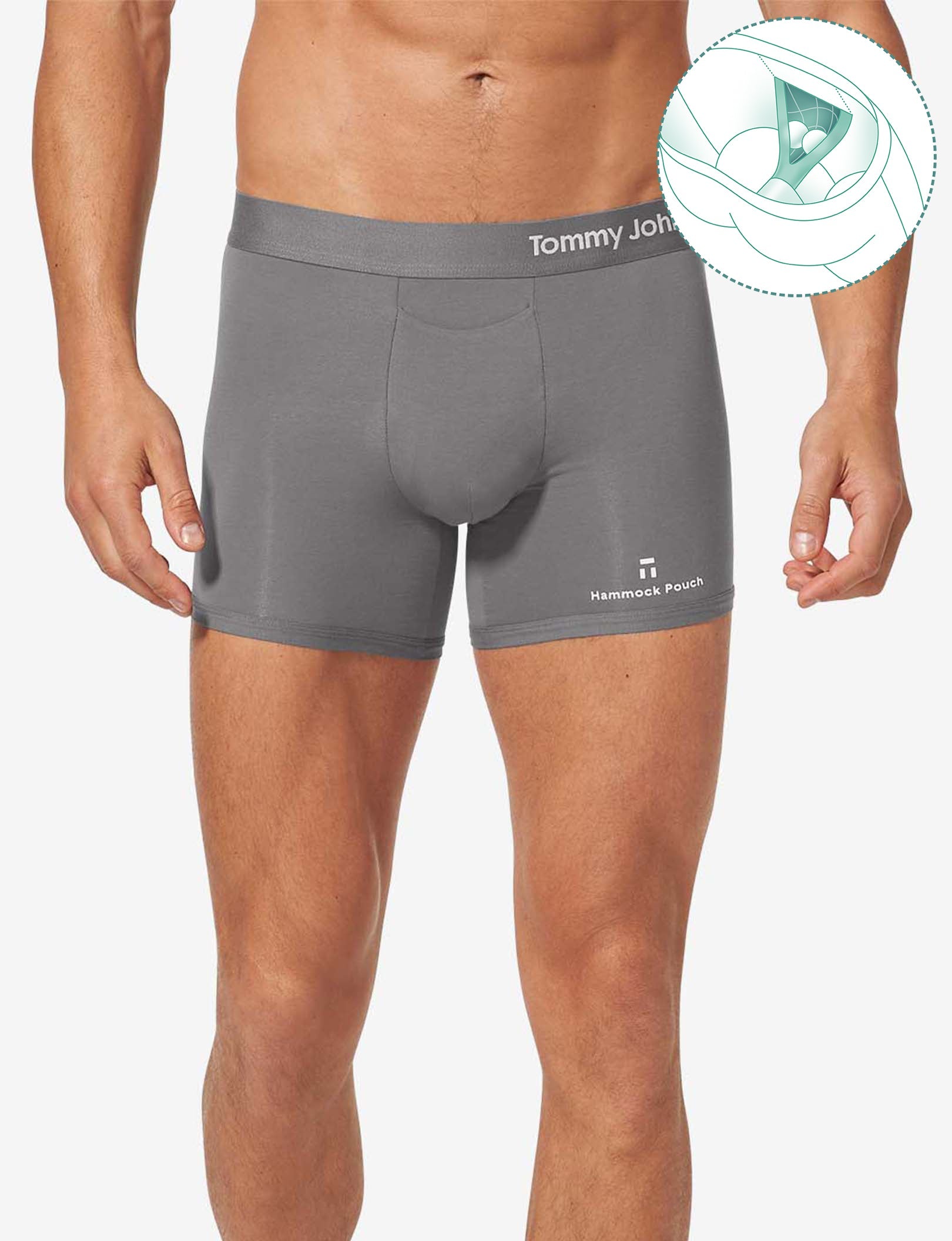 Cool Cotton Hammock Pouch™ Trunk 4"::Iron Grey