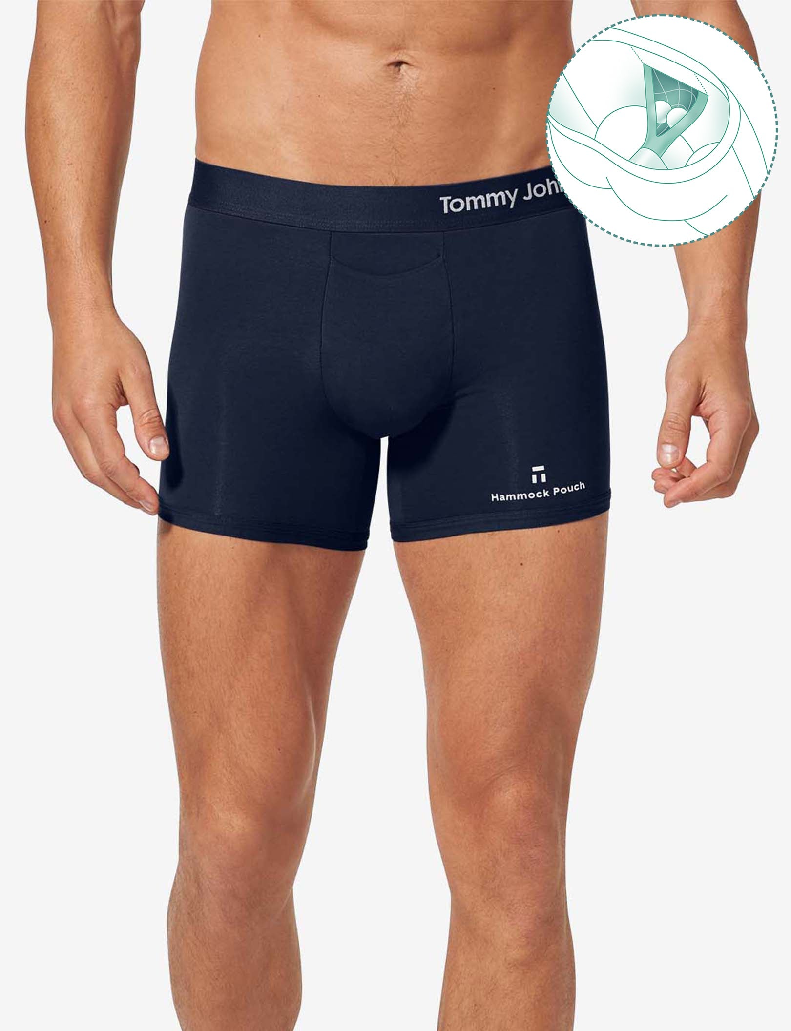 Cool Cotton Hammock Pouch™ Trunk 4"::Navy