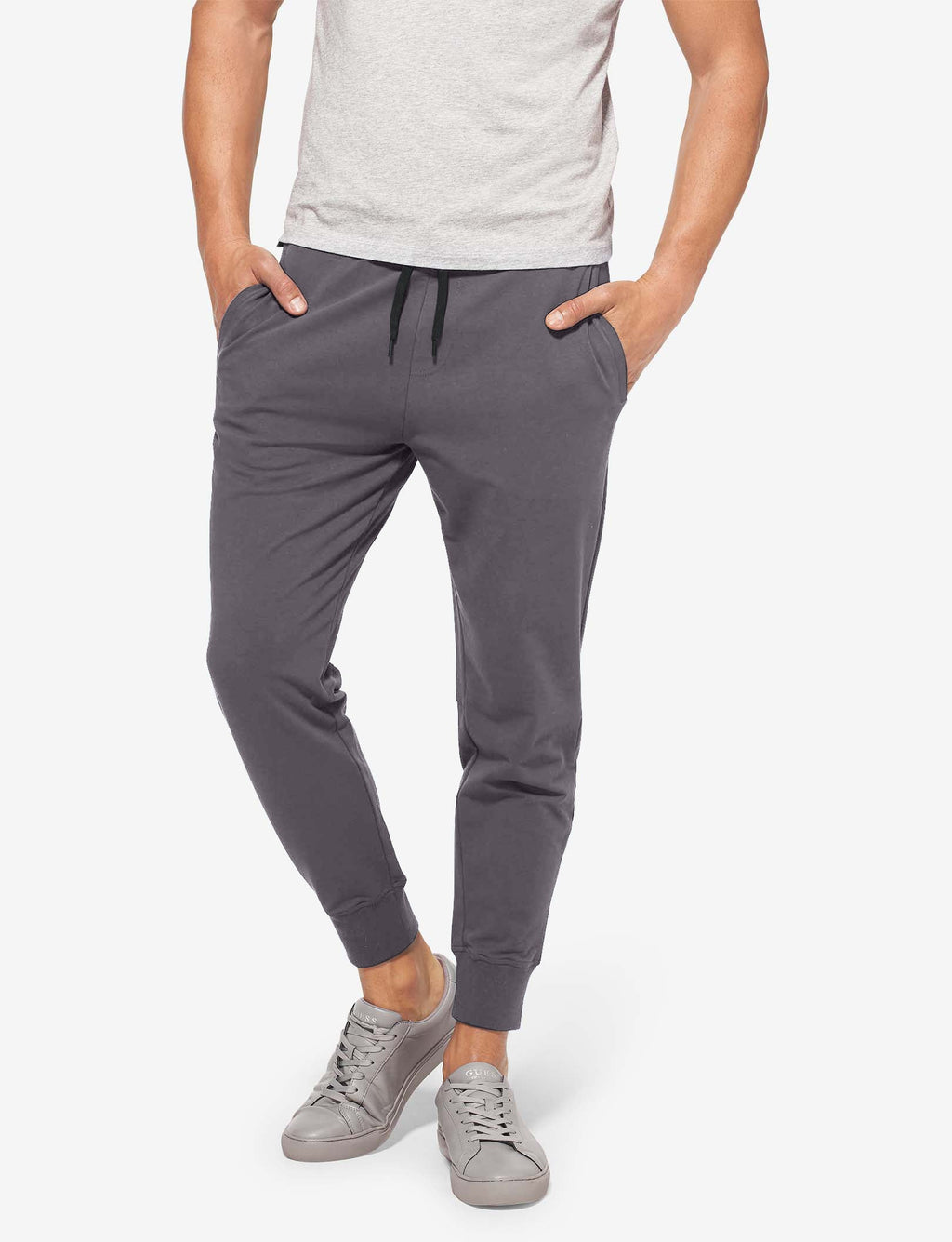 Luxe French Terry Jogger::Asphalt