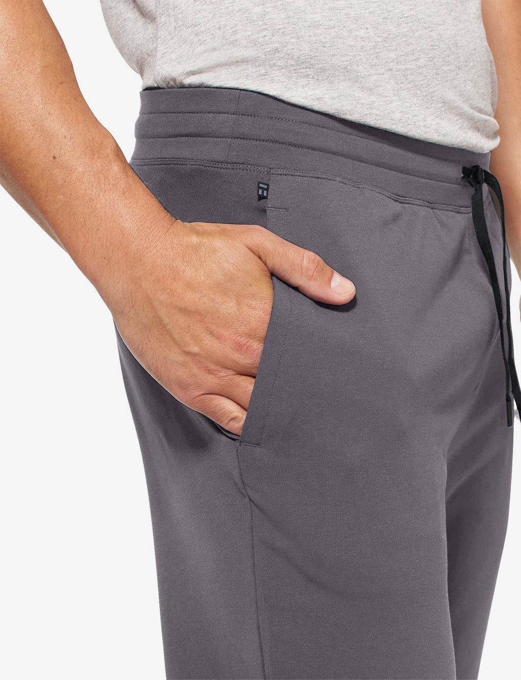 Luxe French Terry Jogger::Asphalt