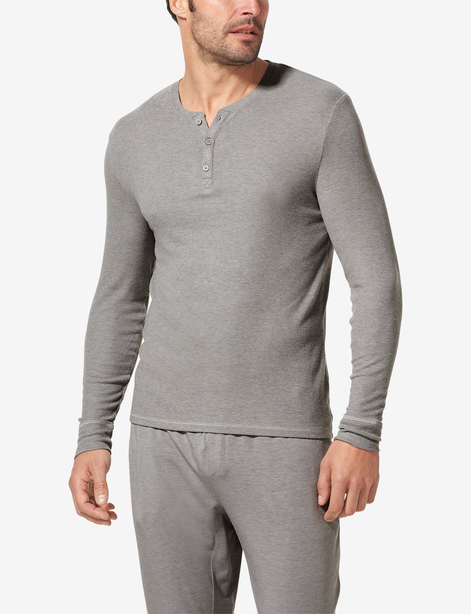Lounge Henley::Heather Grey
