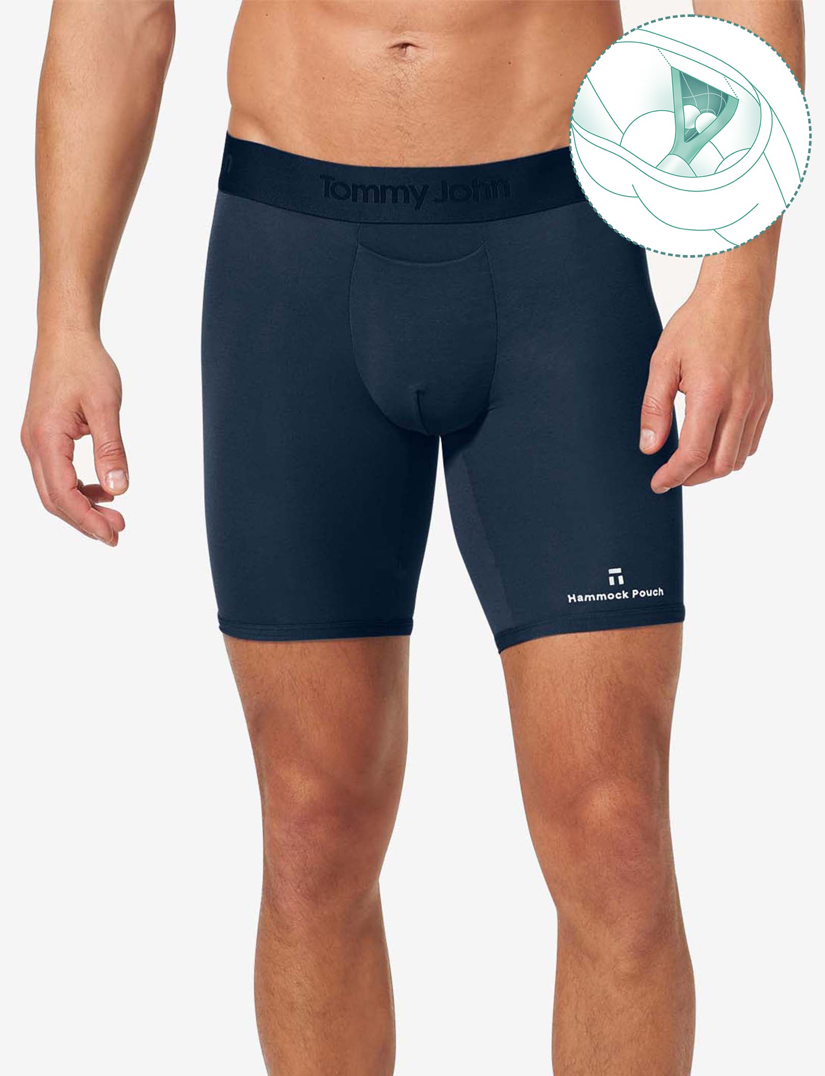 Second Skin Hammock Pouch™ Boxer Brief 8"::Dress Blues