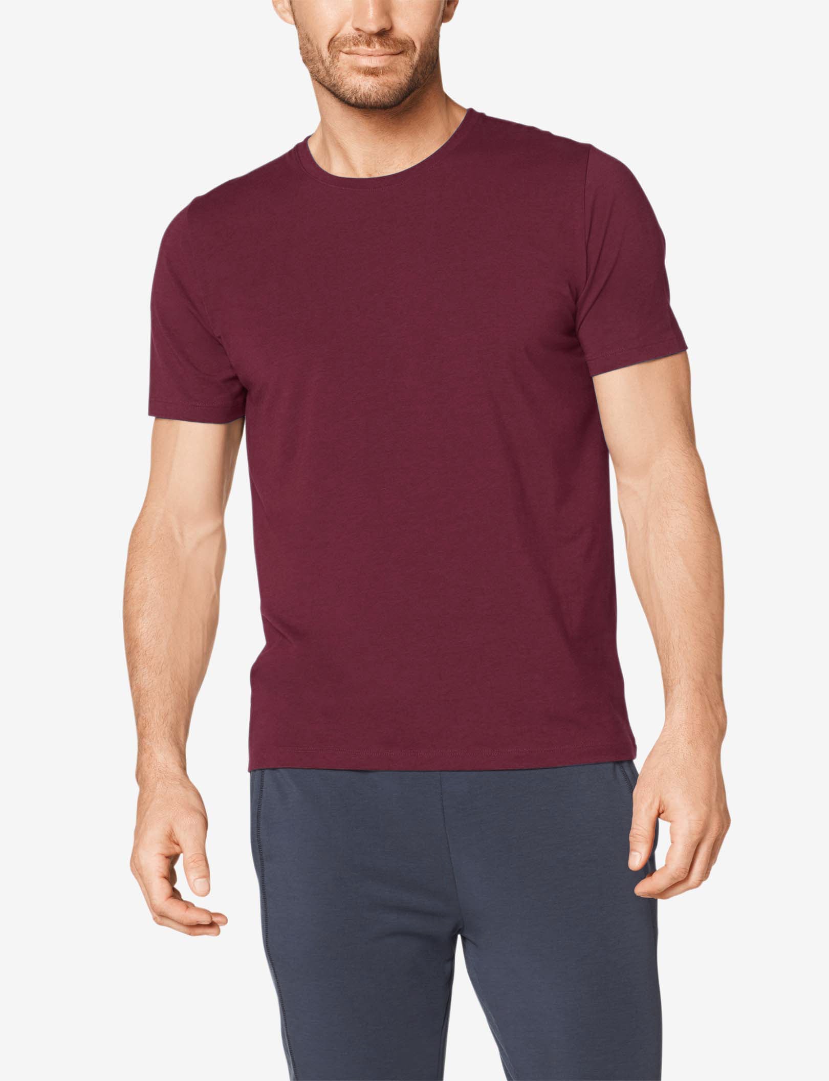 Second Skin Crew Neck Tee::Fig