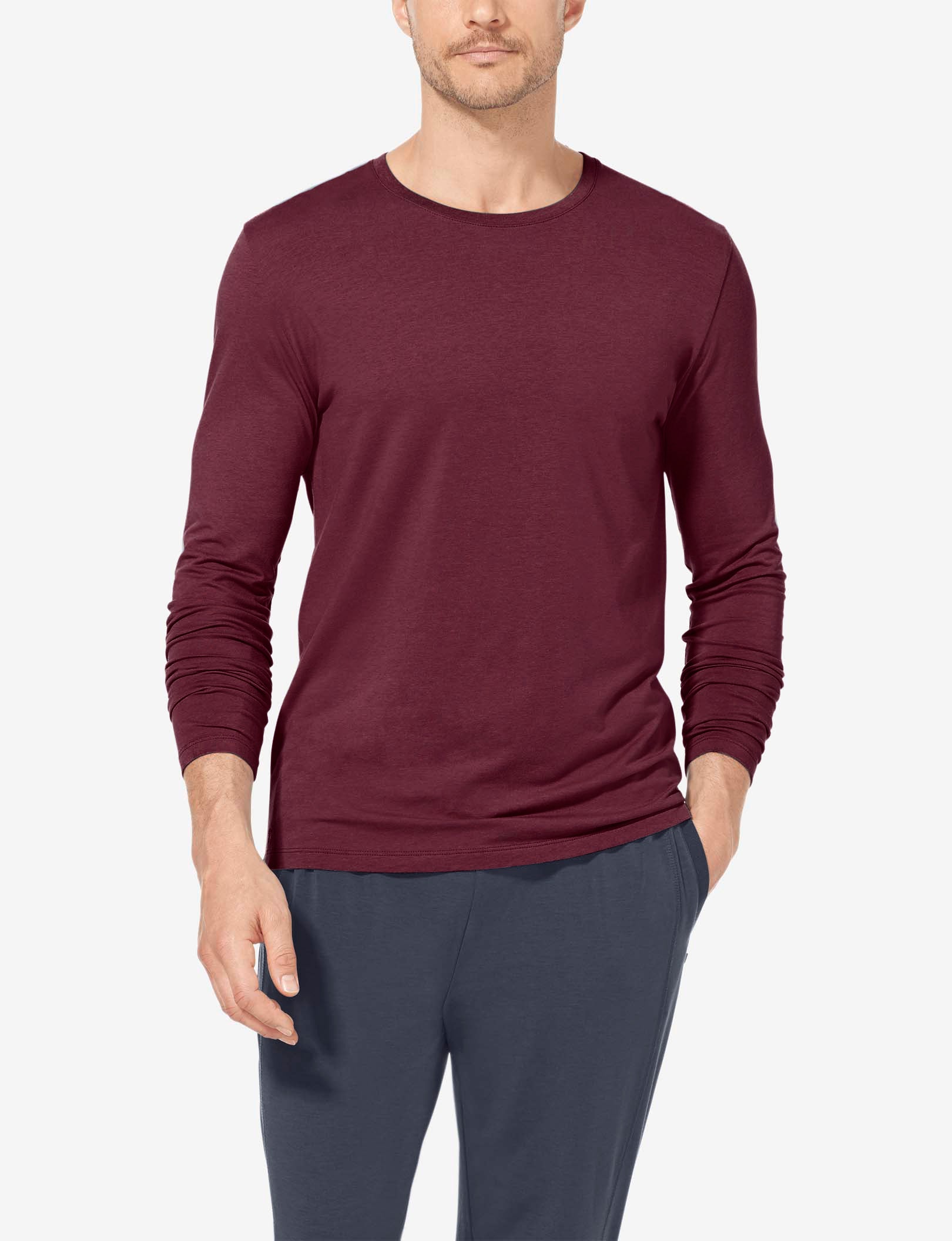 Second Skin Long Sleeve Crew Neck::Fig