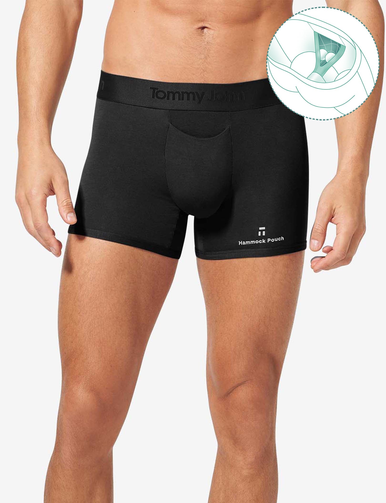 Second Skin Hammock Pouch™ Trunk 4"::Black