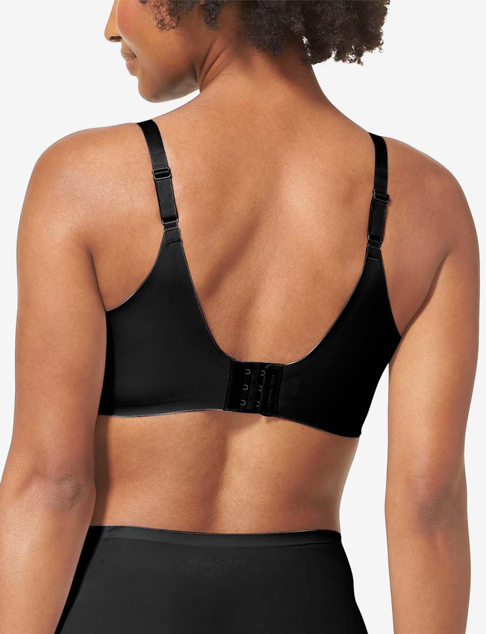 Comfort Smoothing Lightly Lined Wireless Bra::Black
