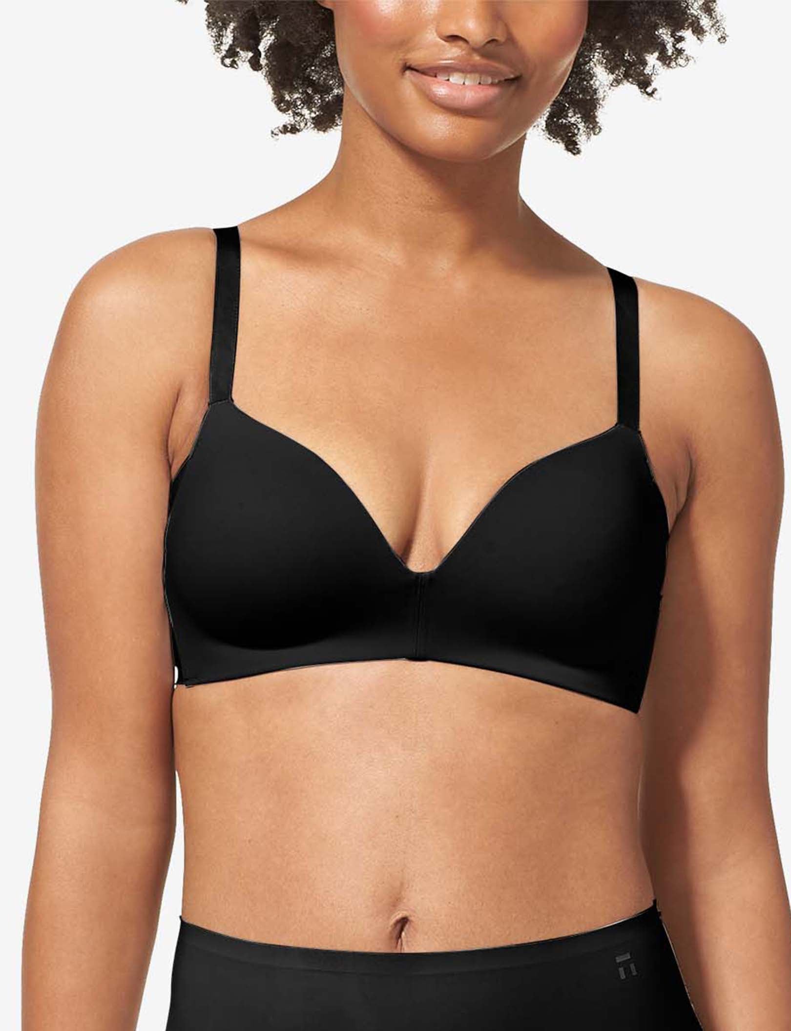 Comfort Smoothing Lightly Lined Wireless Bra::Black