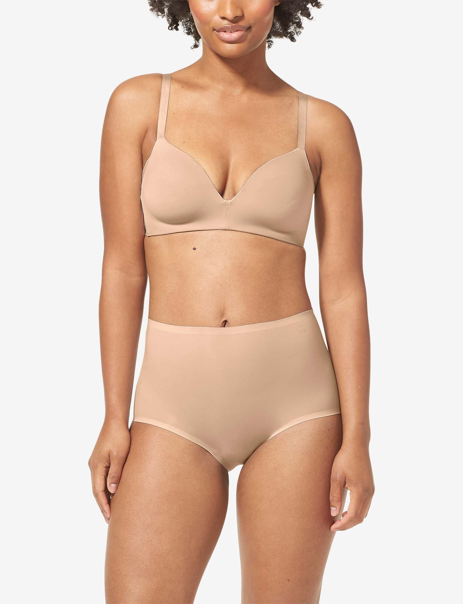 Comfort Smoothing Lightly Lined Wireless Bra::Rugby Tan