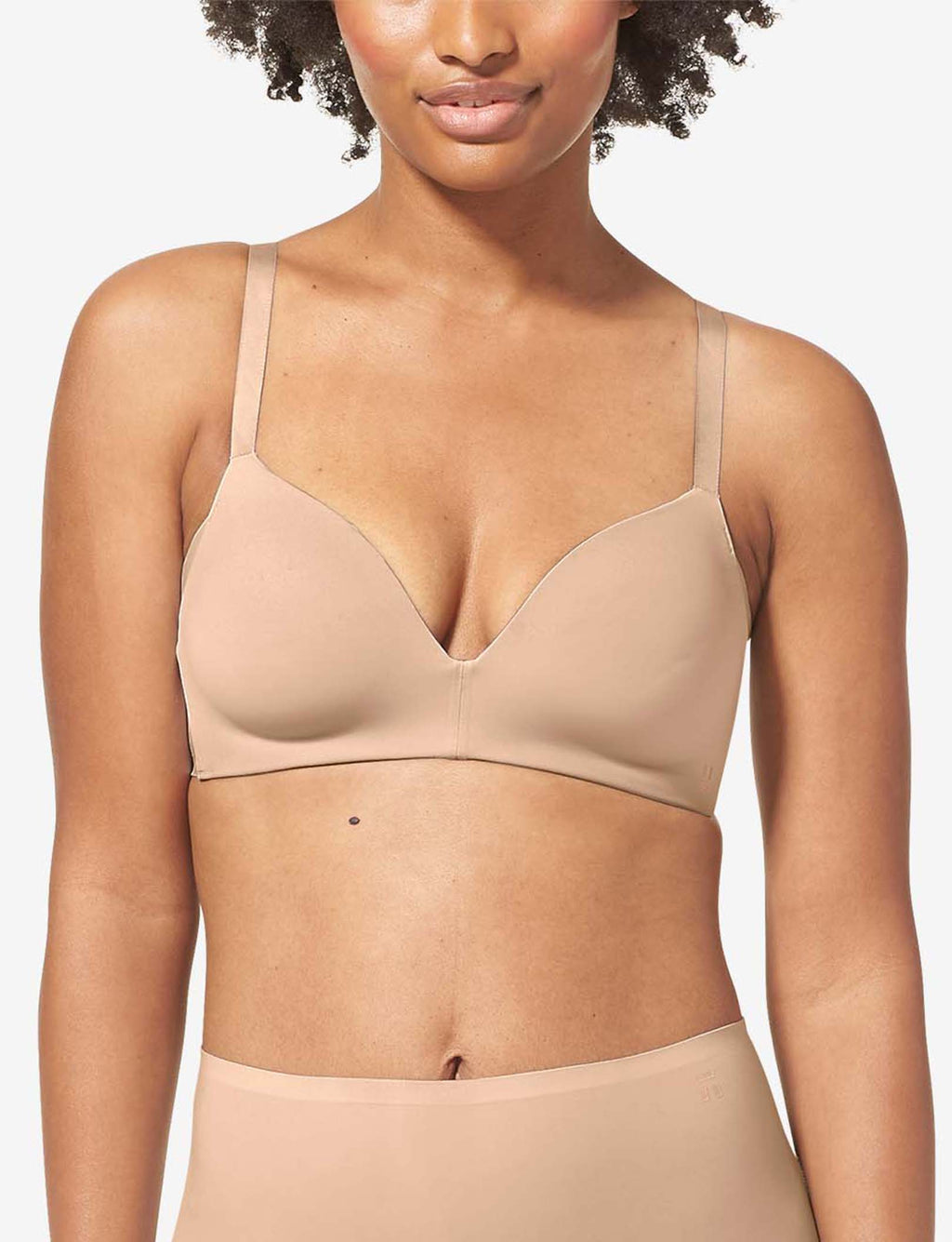 Comfort Smoothing Lightly Lined Wireless Bra::Rugby Tan