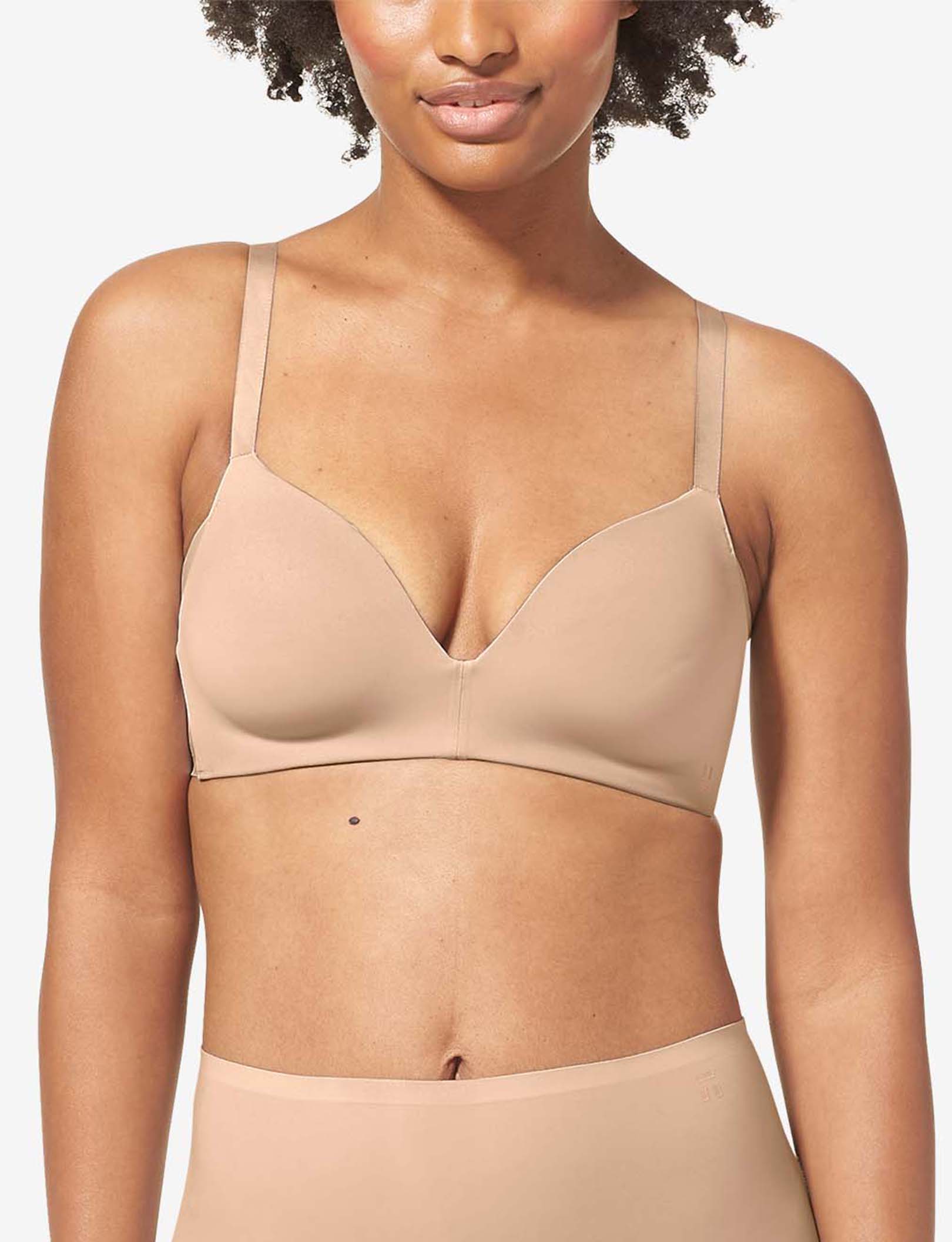 Comfort Smoothing Lightly Lined Wireless Bra::Rugby Tan