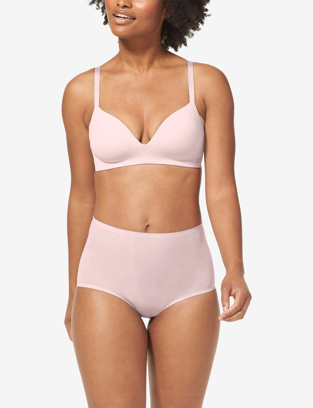 Comfort Smoothing Lightly Lined Wireless Bra::Peachskin