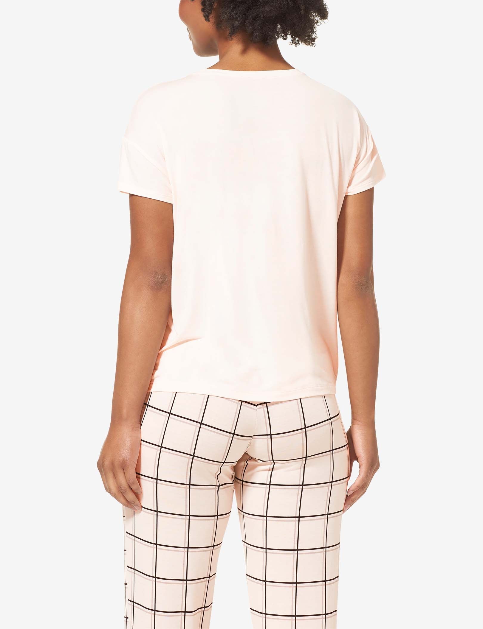 Women's Second Skin Sleep Tee::Soft Pink