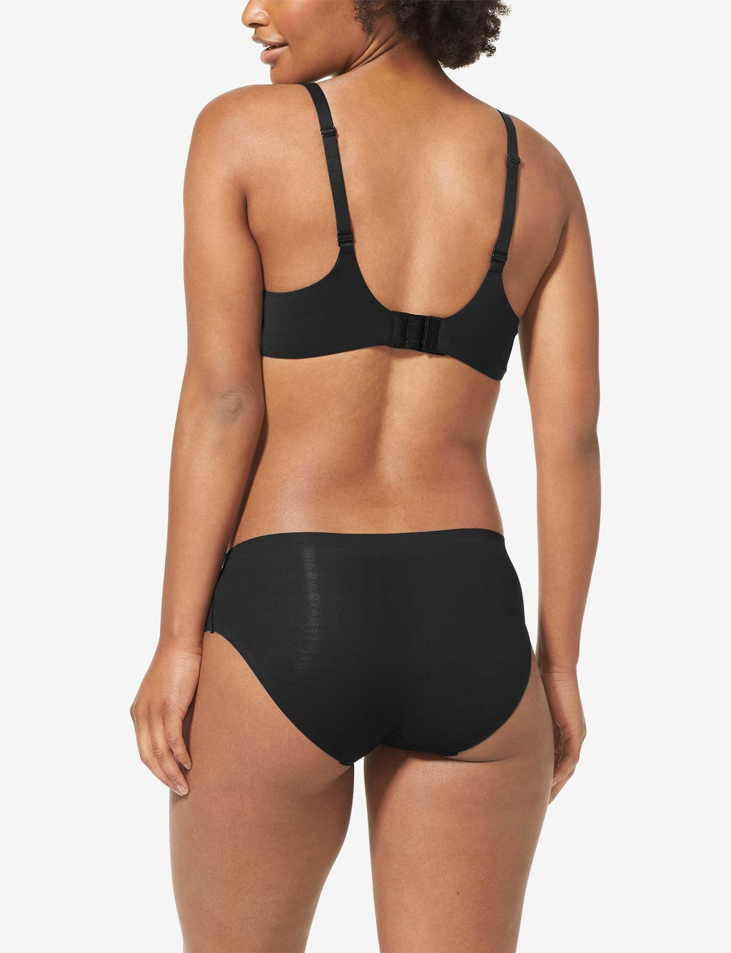 Second Skin Lightly Lined Wireless Bra::Black
