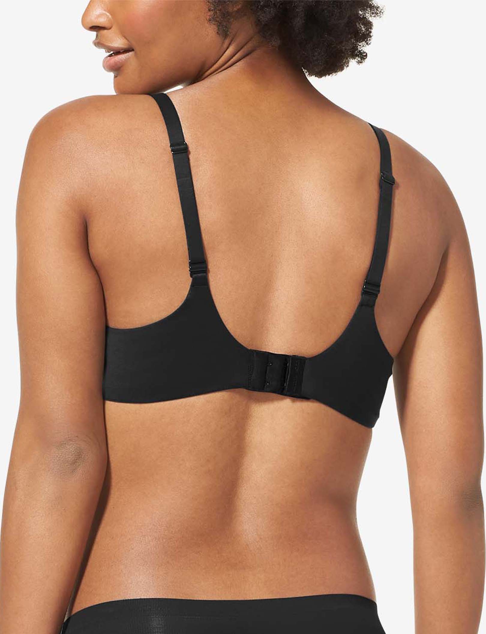 Second Skin Lightly Lined Wireless Bra::Black