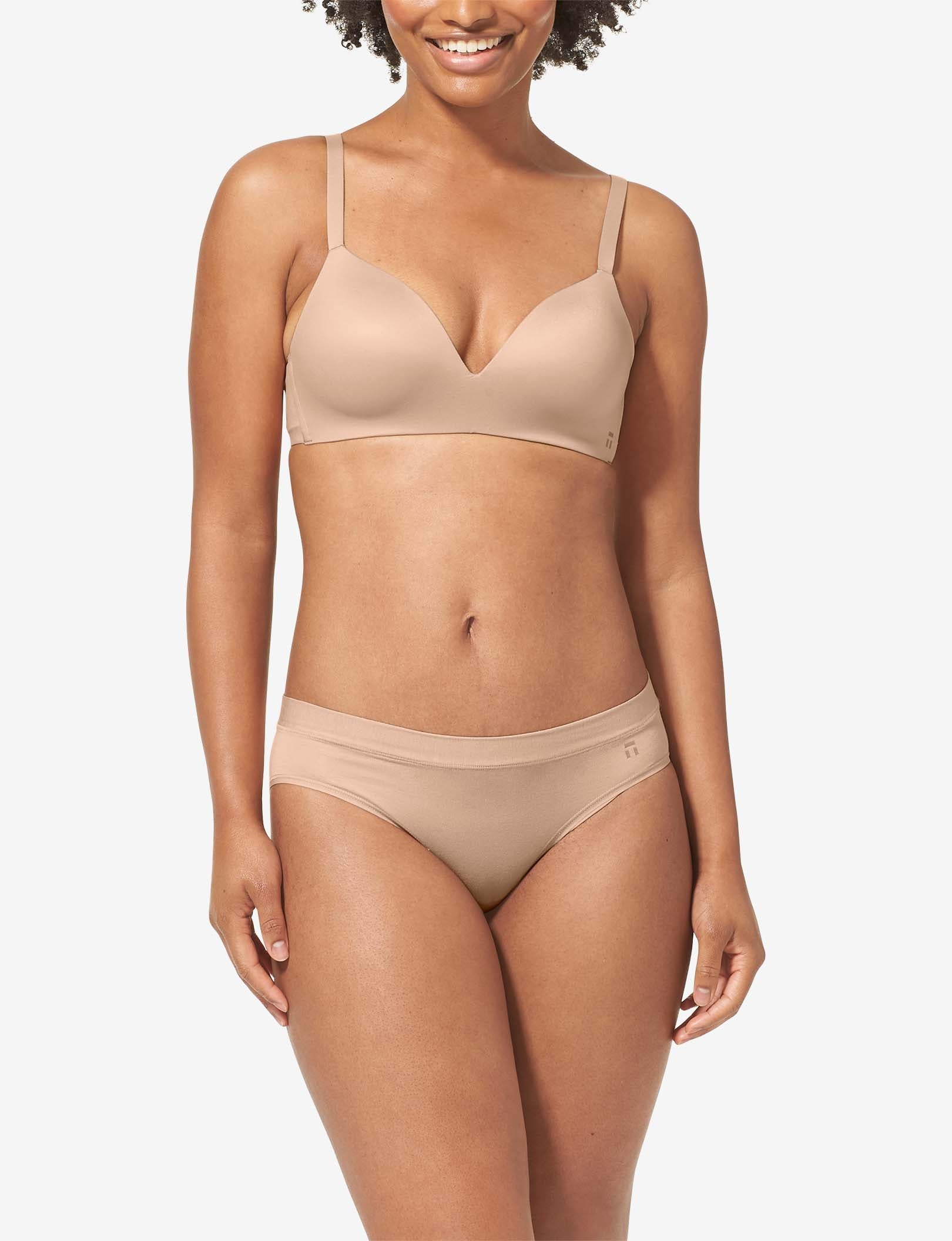 Second Skin Lightly Lined Wireless Bra::Maple Sugar