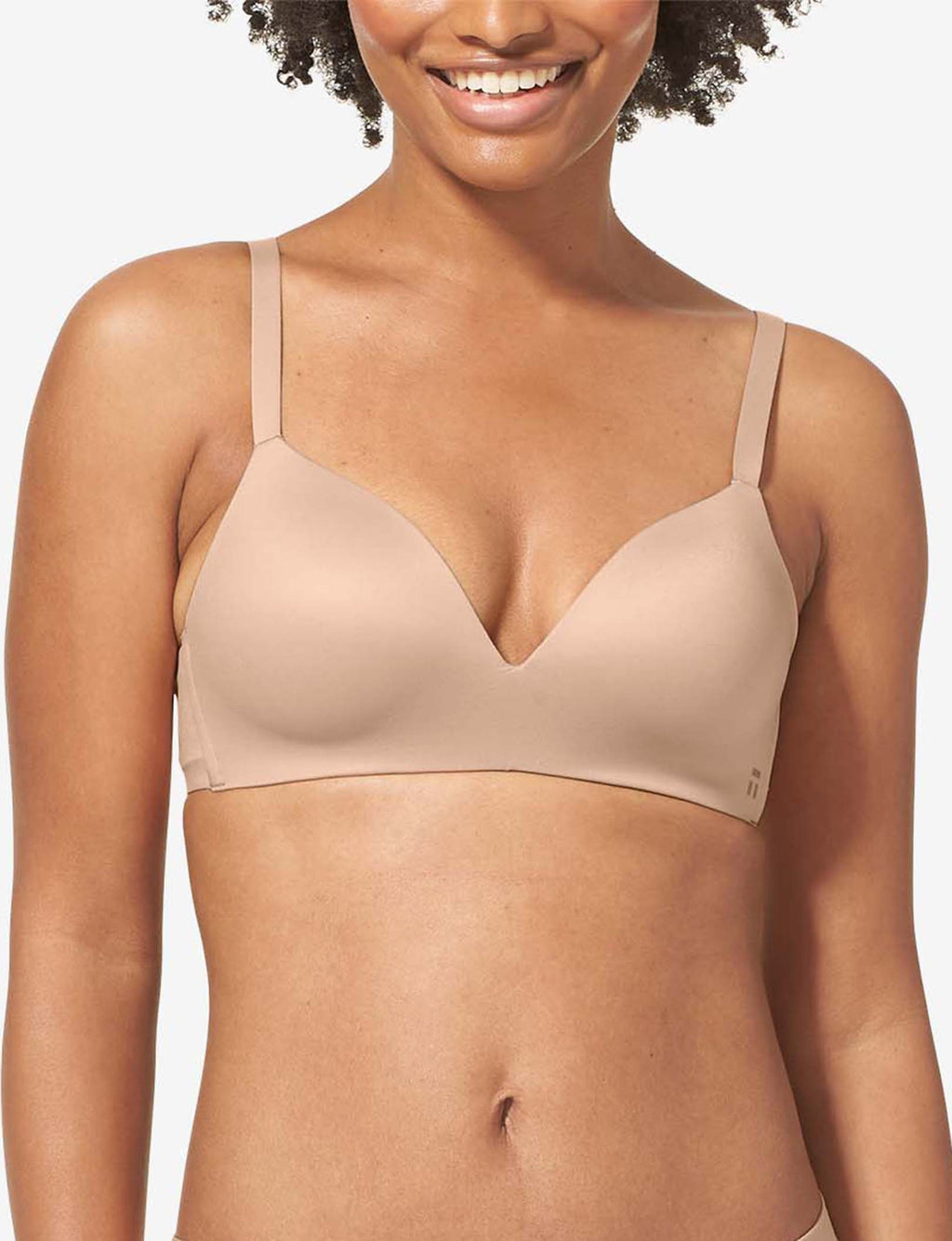 Second Skin Lightly Lined Wireless Bra::Maple Sugar
