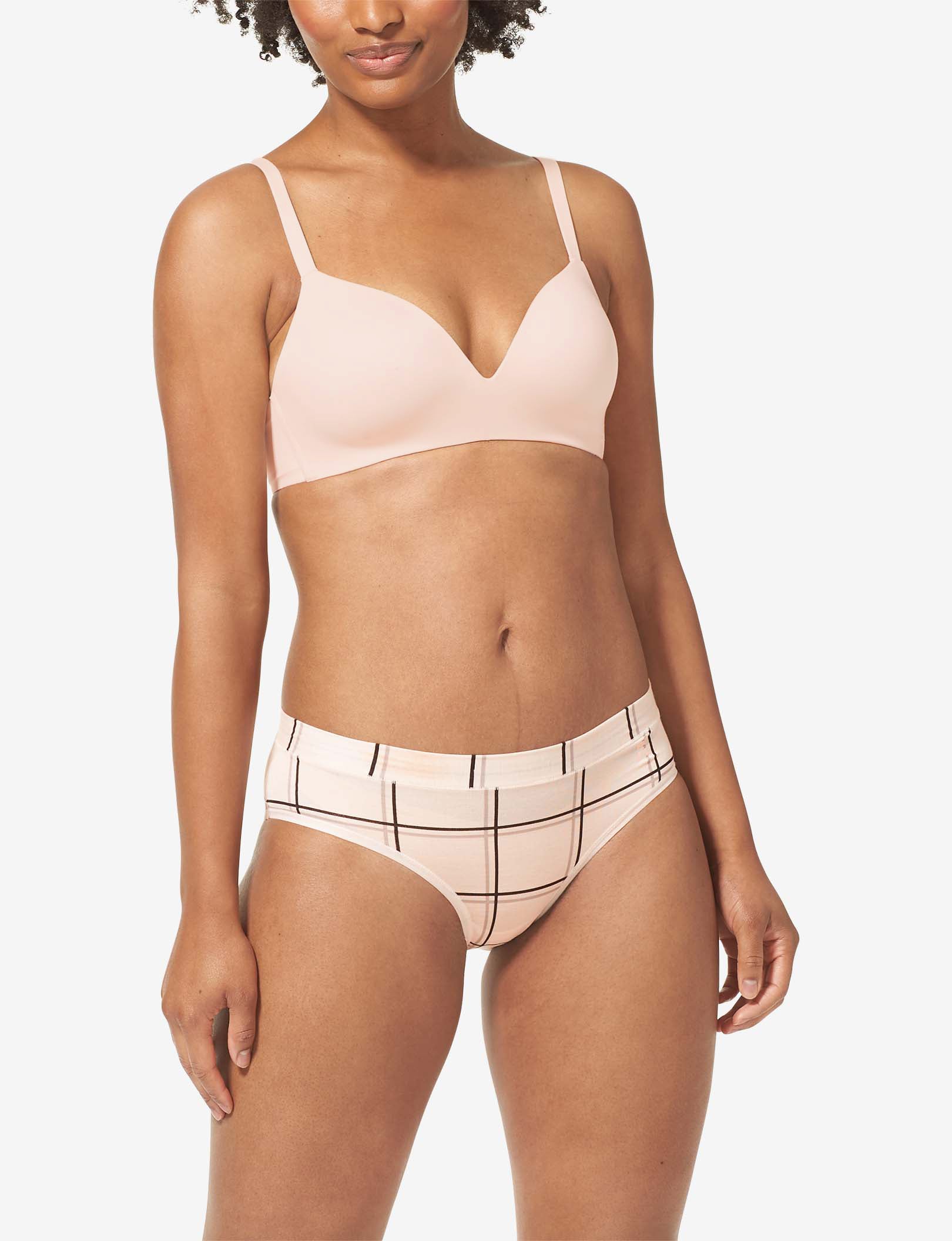 Second Skin Lightly Lined Wireless Bra::Soft Pink