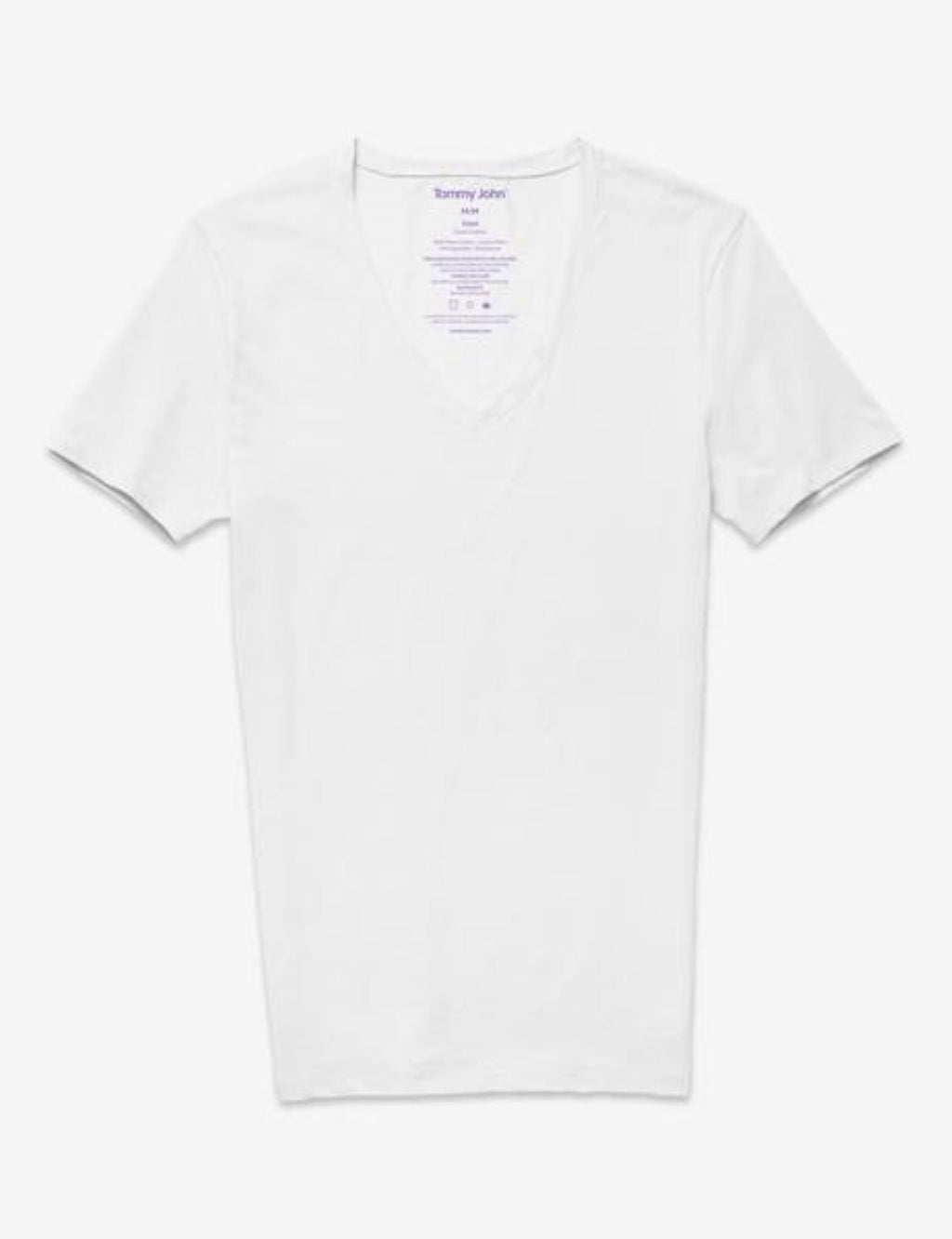 Cool Cotton Deep V-Neck Undershirt (3-Pack)::White