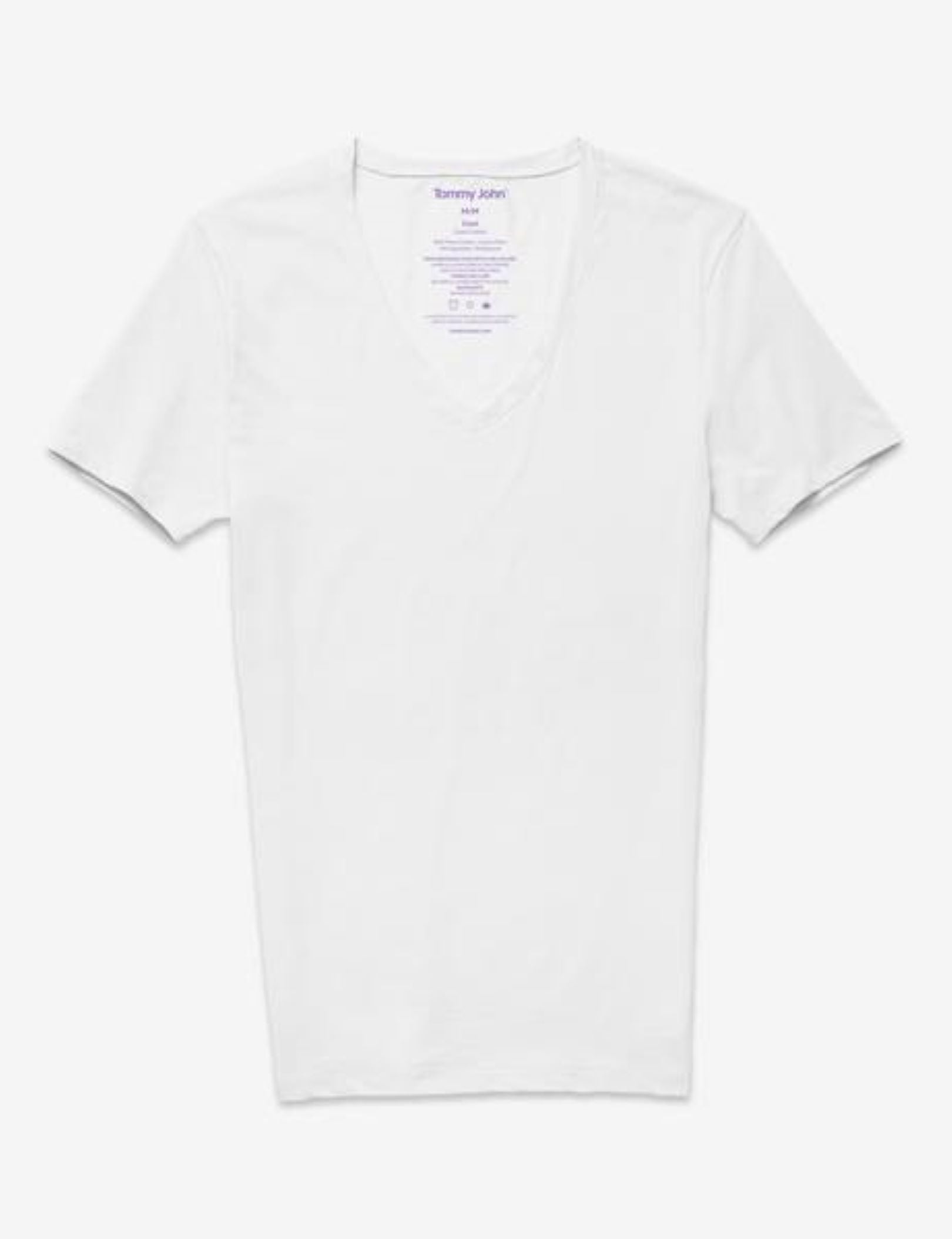 Cool Cotton Deep V-Neck Undershirt (3-Pack)::White