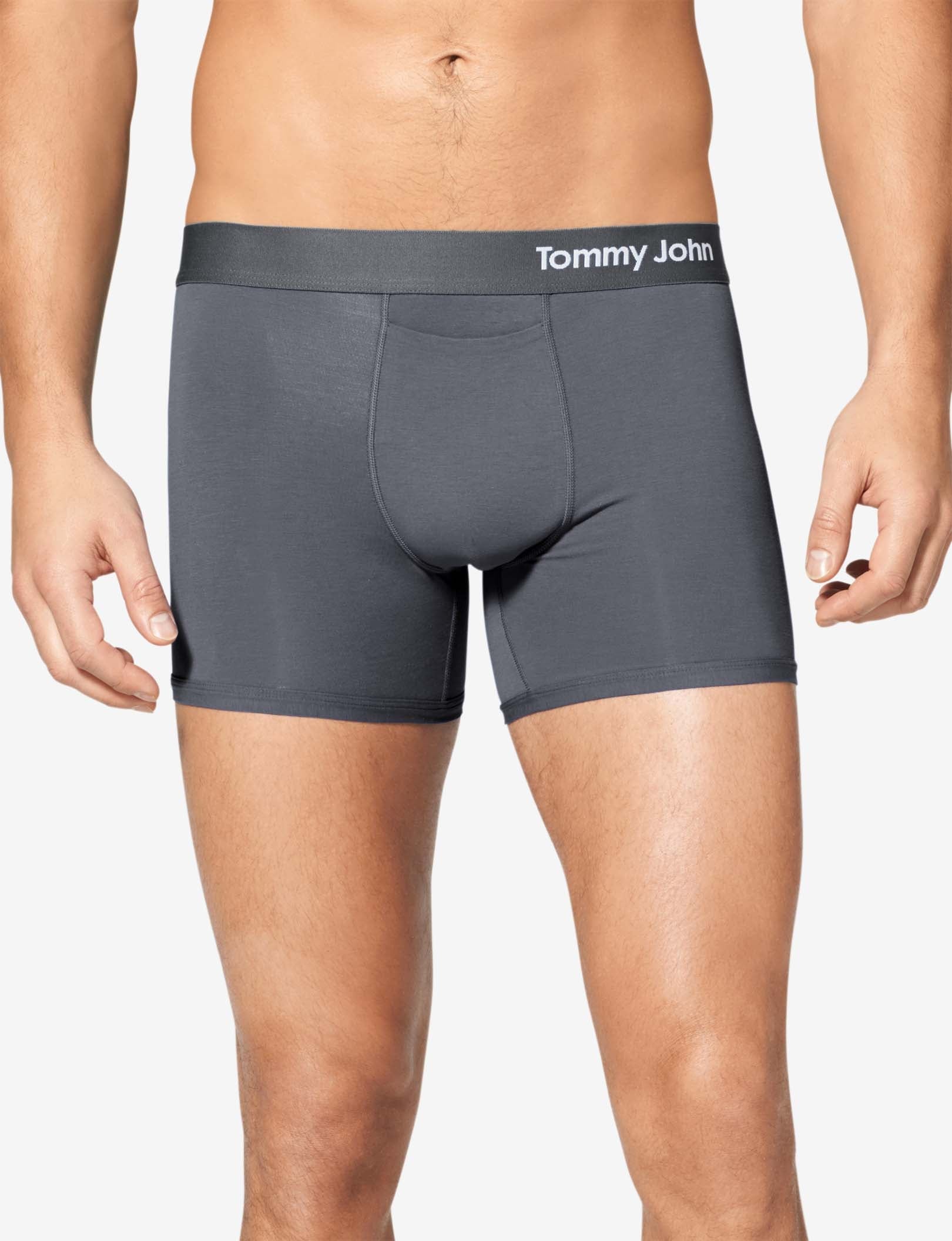 Cool Cotton Trunk 4" (6-Pack)::Dress Blues/Turbulence Grey/Black