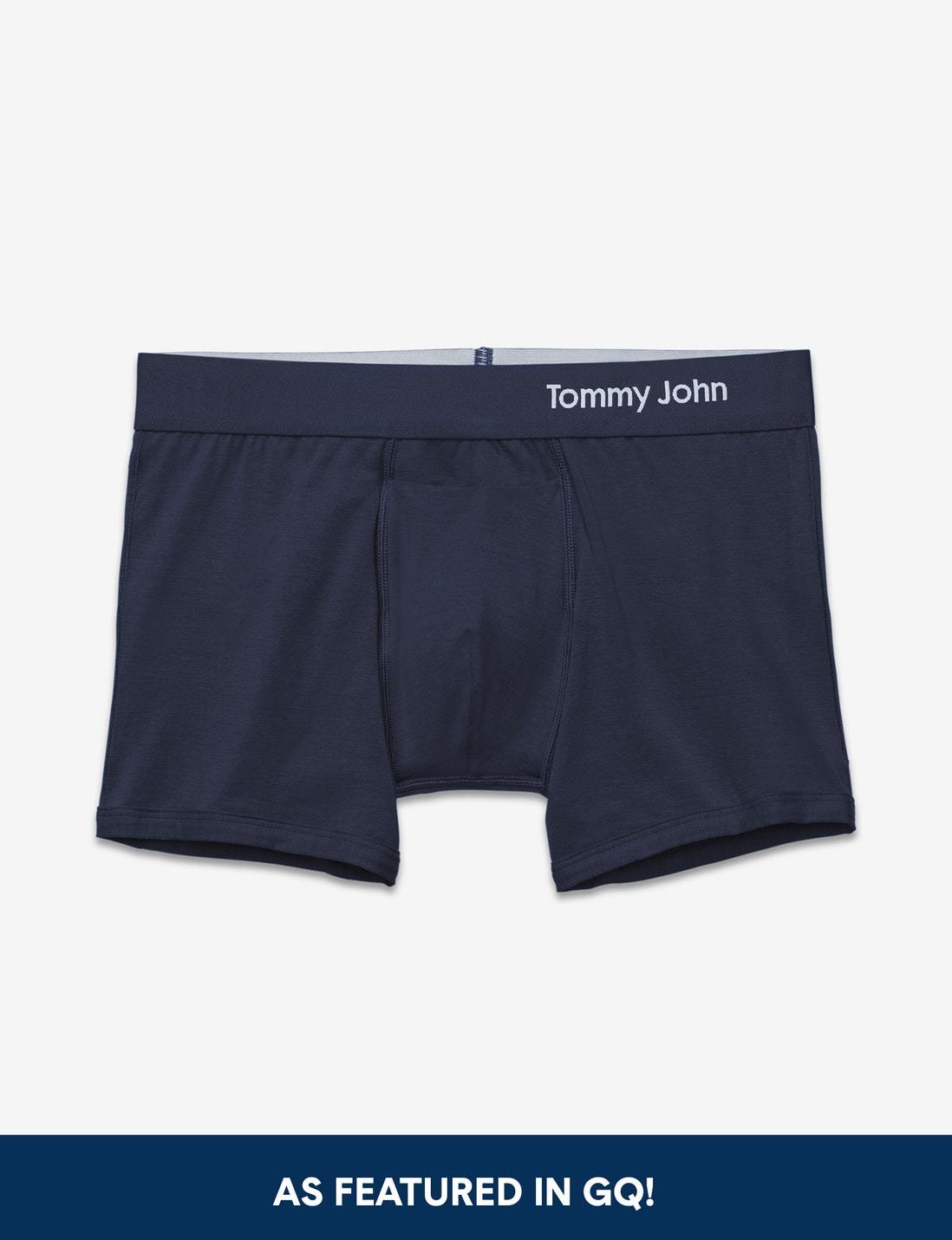 Cool Cotton Trunk 4" (6-Pack)::Dress Blues/Turbulence Grey/Black