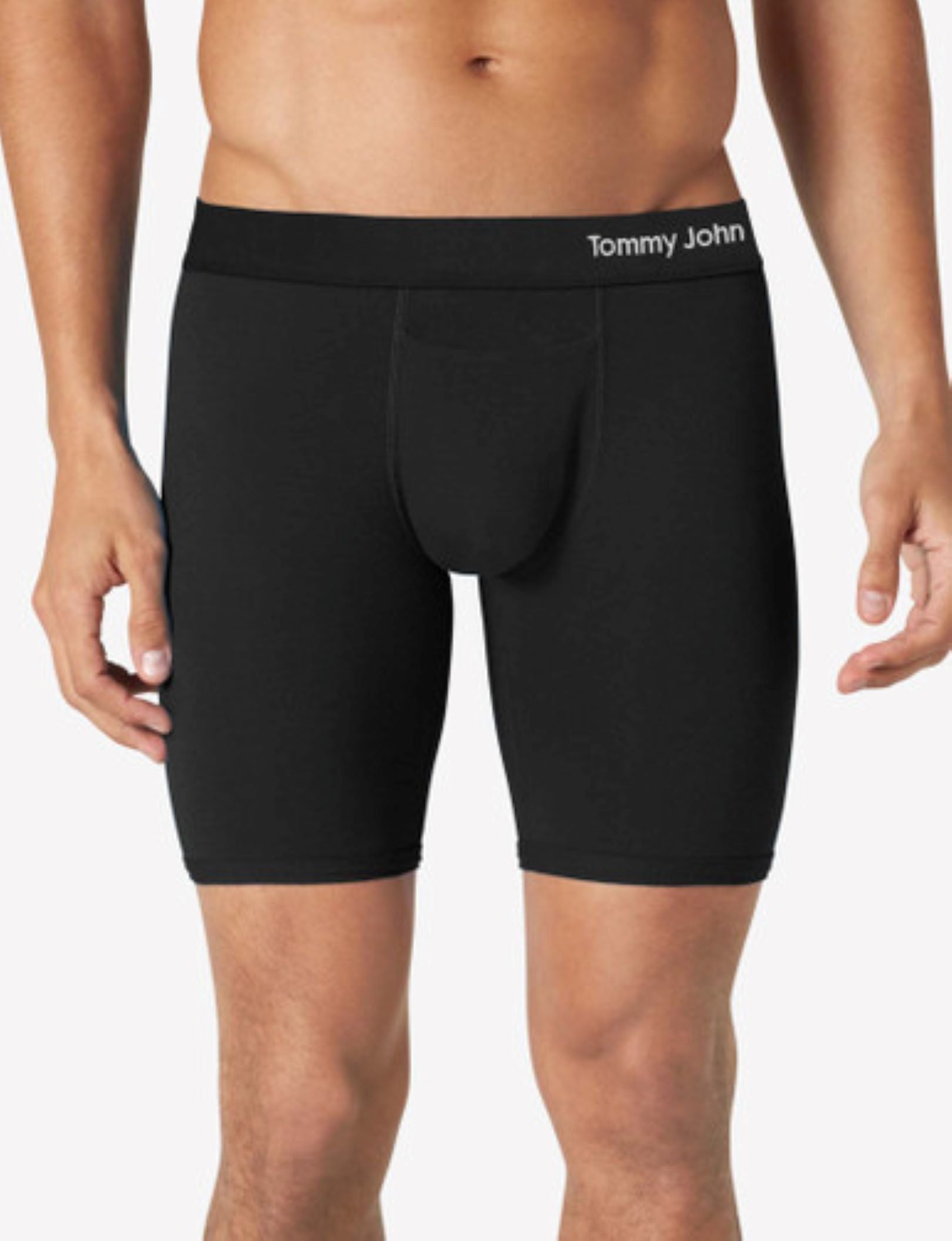 Cool Cotton Boxer Brief 8" (3-Pack)::Black