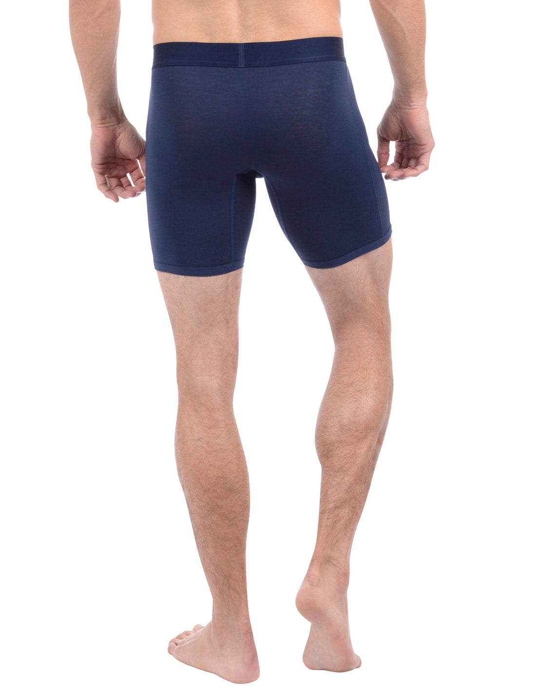 Cool Cotton Boxer Brief 8"::Navy