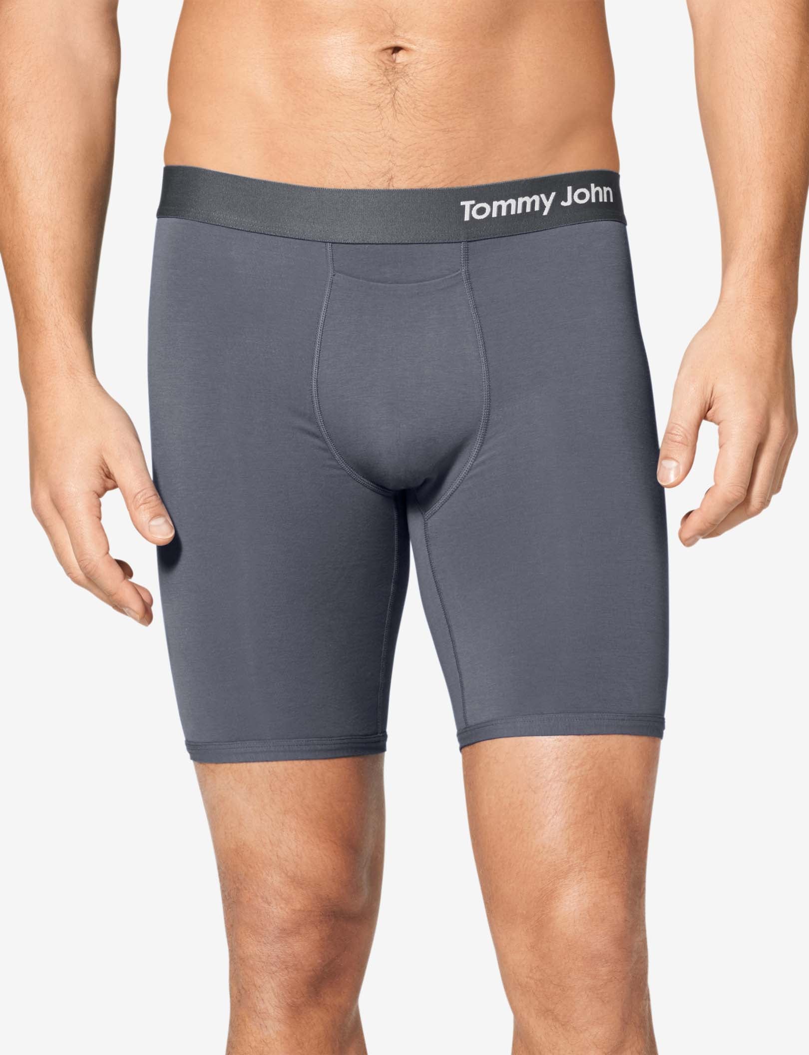 Cool Cotton Boxer Brief 8"::Iron Grey