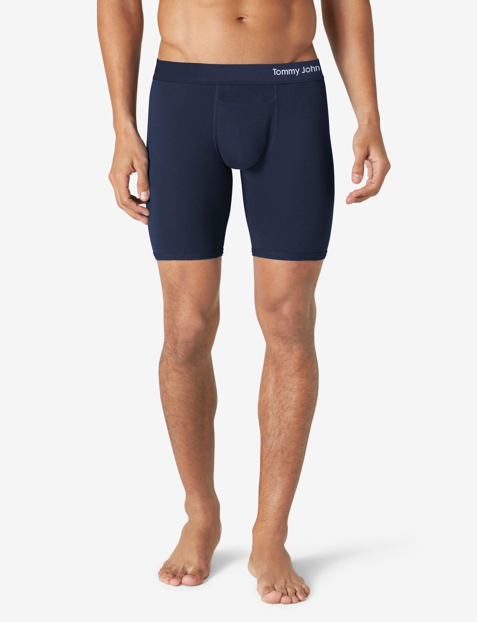 Cool Cotton Boxer Brief 8"::NAVY