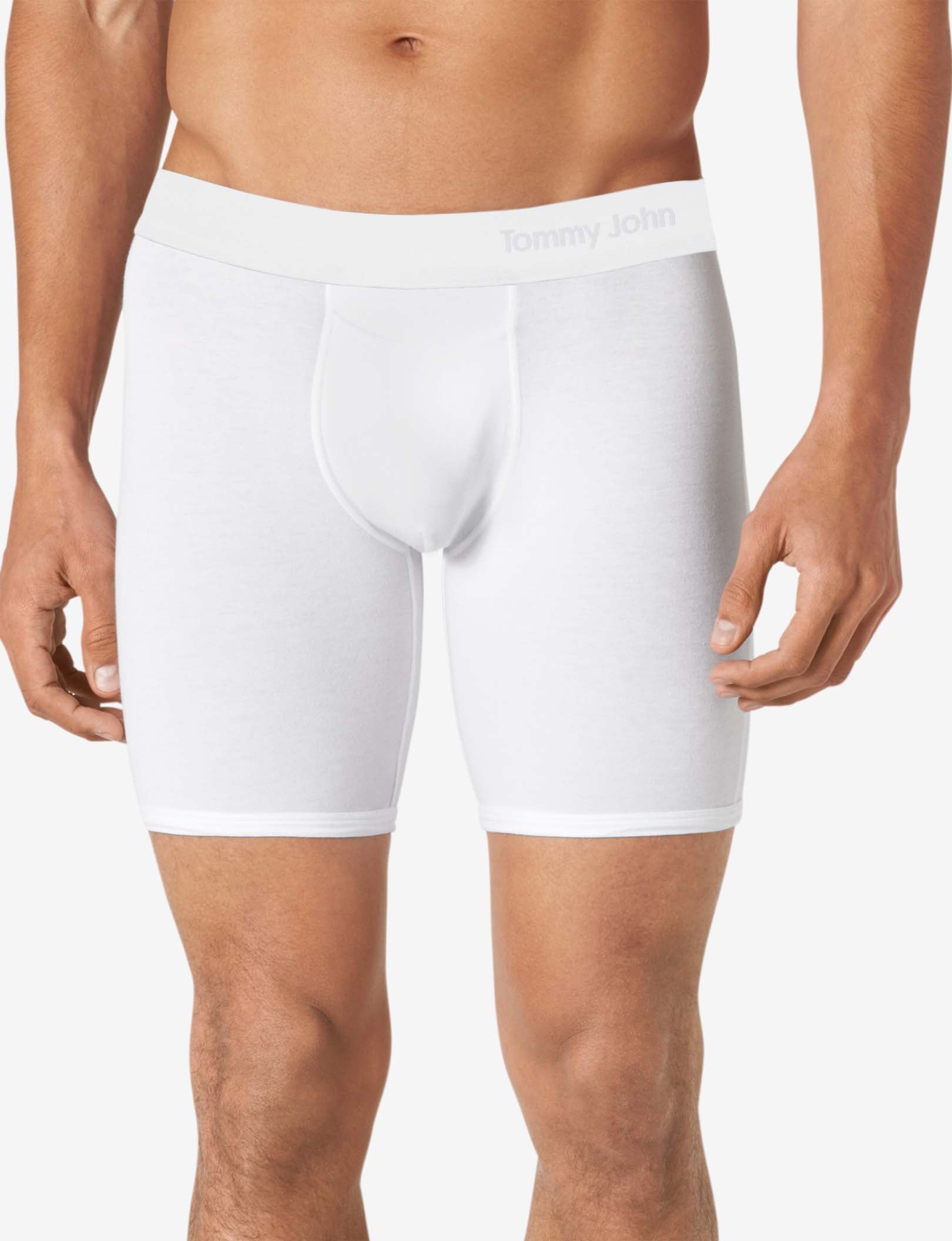 Cool Cotton Boxer Brief 8"::White