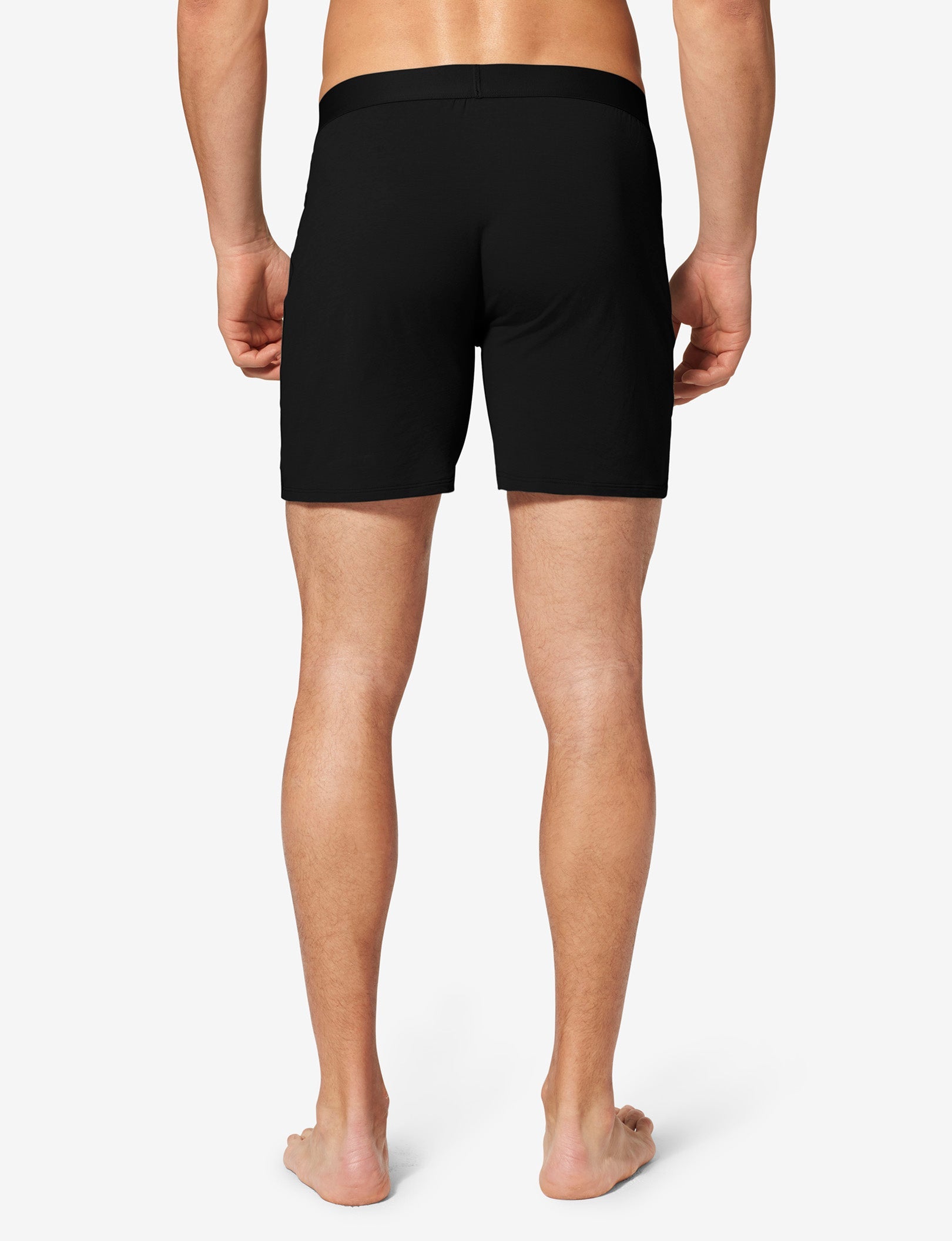 Cool Cotton Relaxed Fit Boxer 6"::BLACK