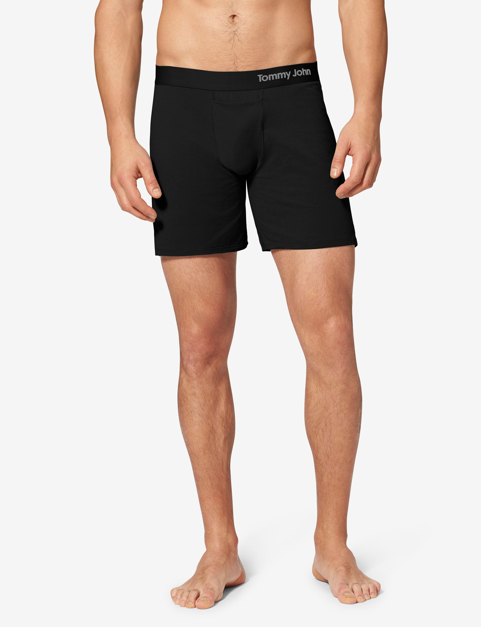 Cool Cotton Relaxed Fit Boxer 6"::BLACK