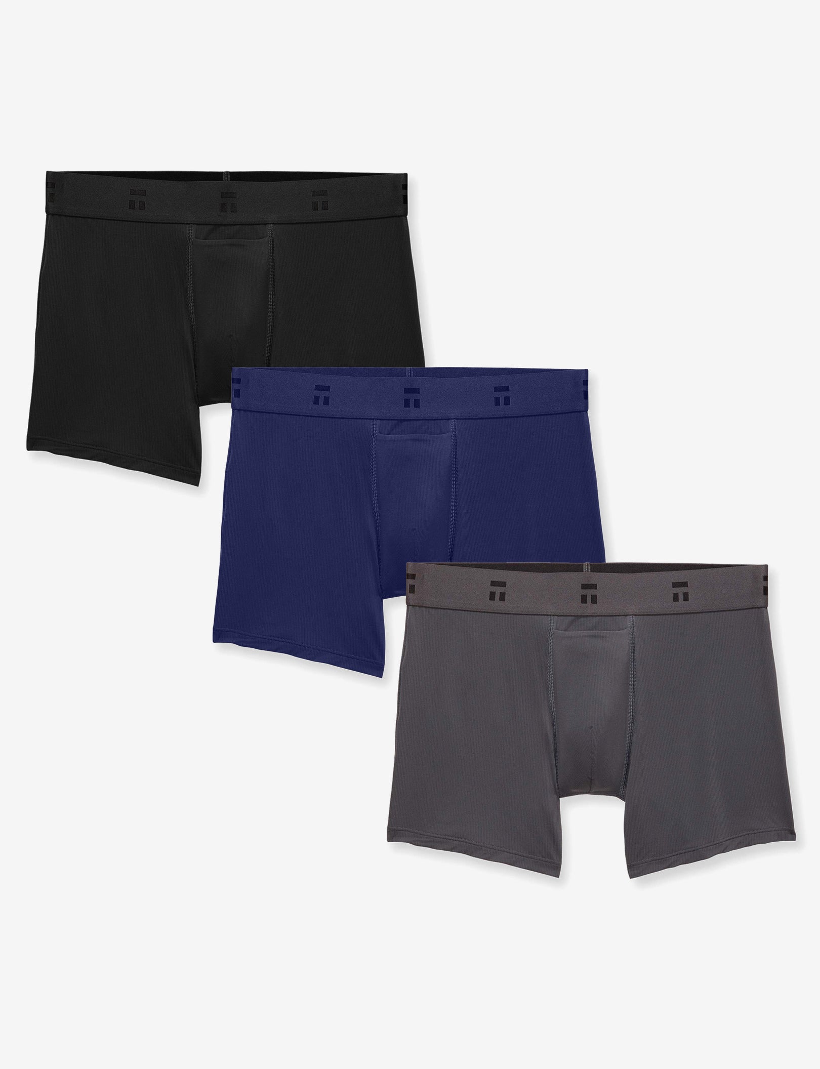 Air Trunk 4" (3-Pack)::Black/Blue/Gray