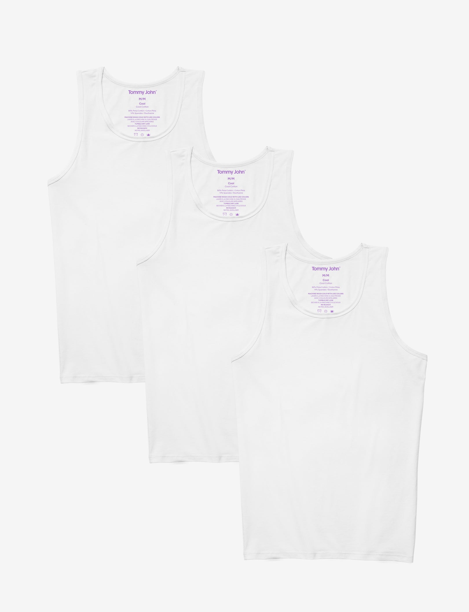 Cool Cotton Tank (3-Pack)::White
