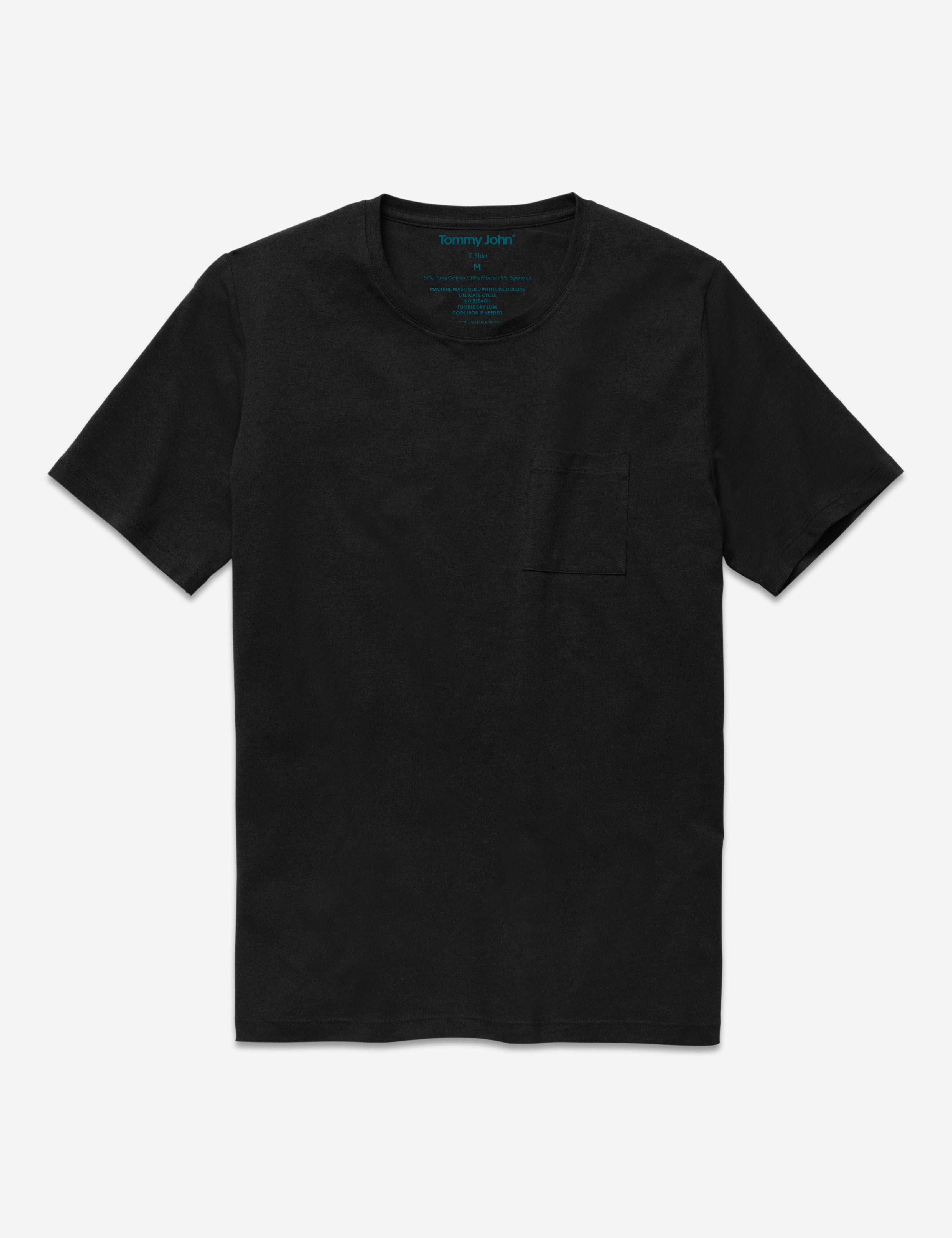 Second Skin Crew Neck Tee::Black