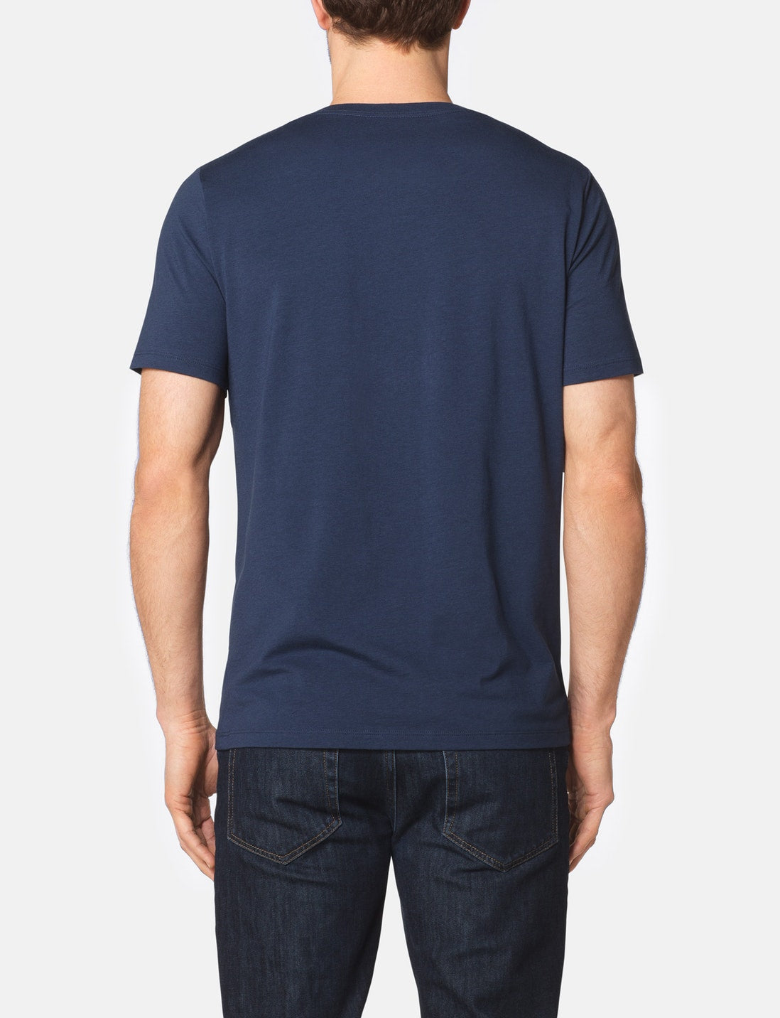 Second Skin Crew Neck Tee::Dress Blues