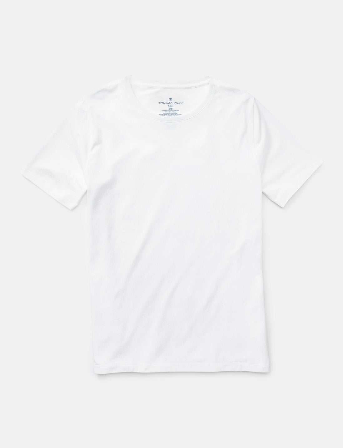 Second Skin Crew Neck Tee::White
