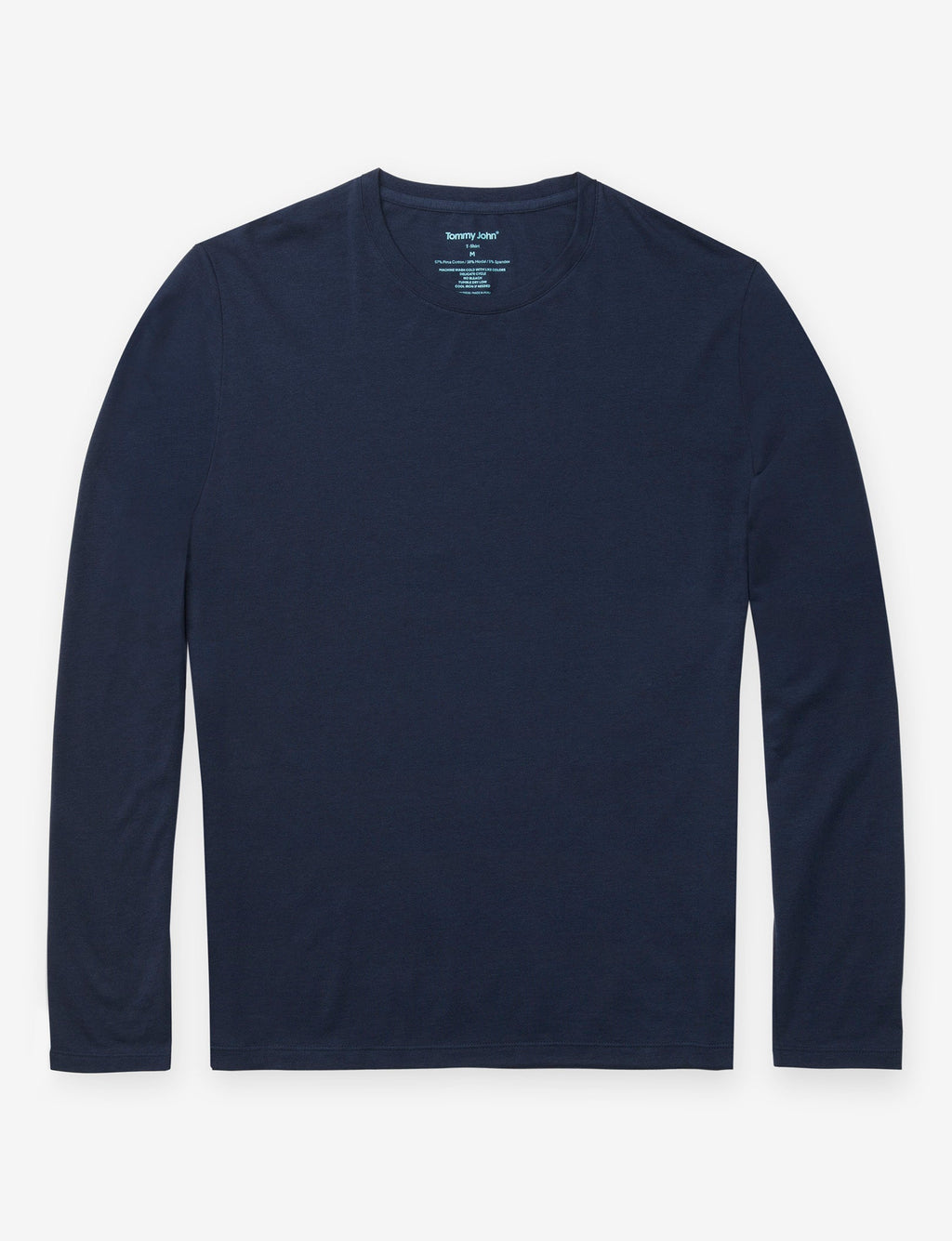 Second Skin Long Sleeve Crew Neck Tee::DRESS BLUES