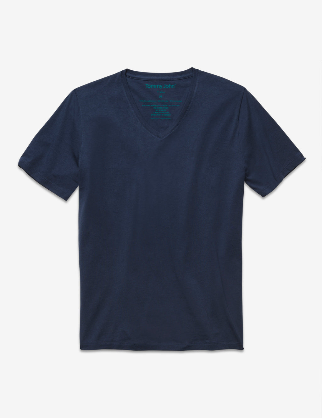 Second Skin V-Neck Tee::DRESS BLUES