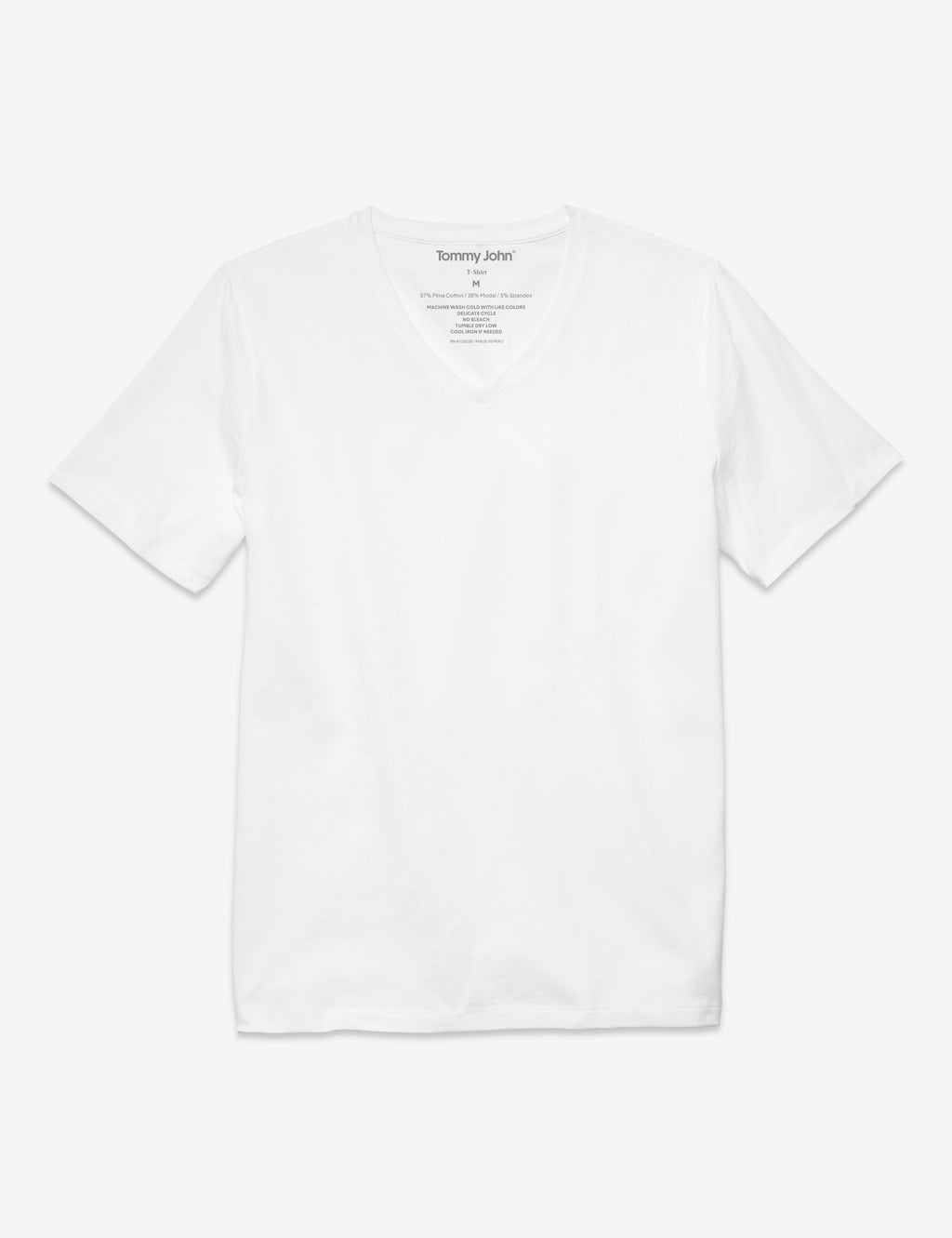 Second Skin V-Neck Tee::White