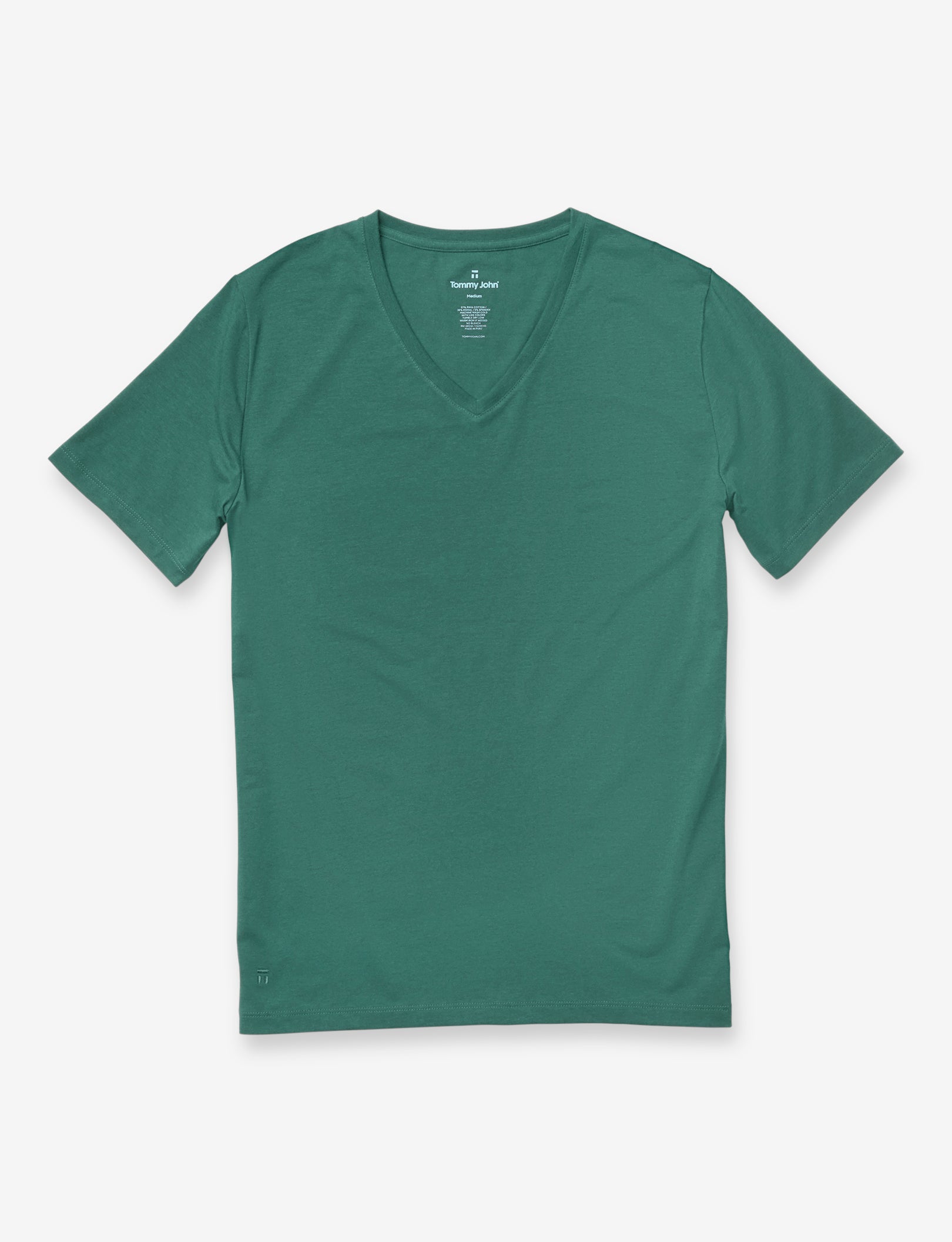 Second Skin V-Neck Tee::Agave