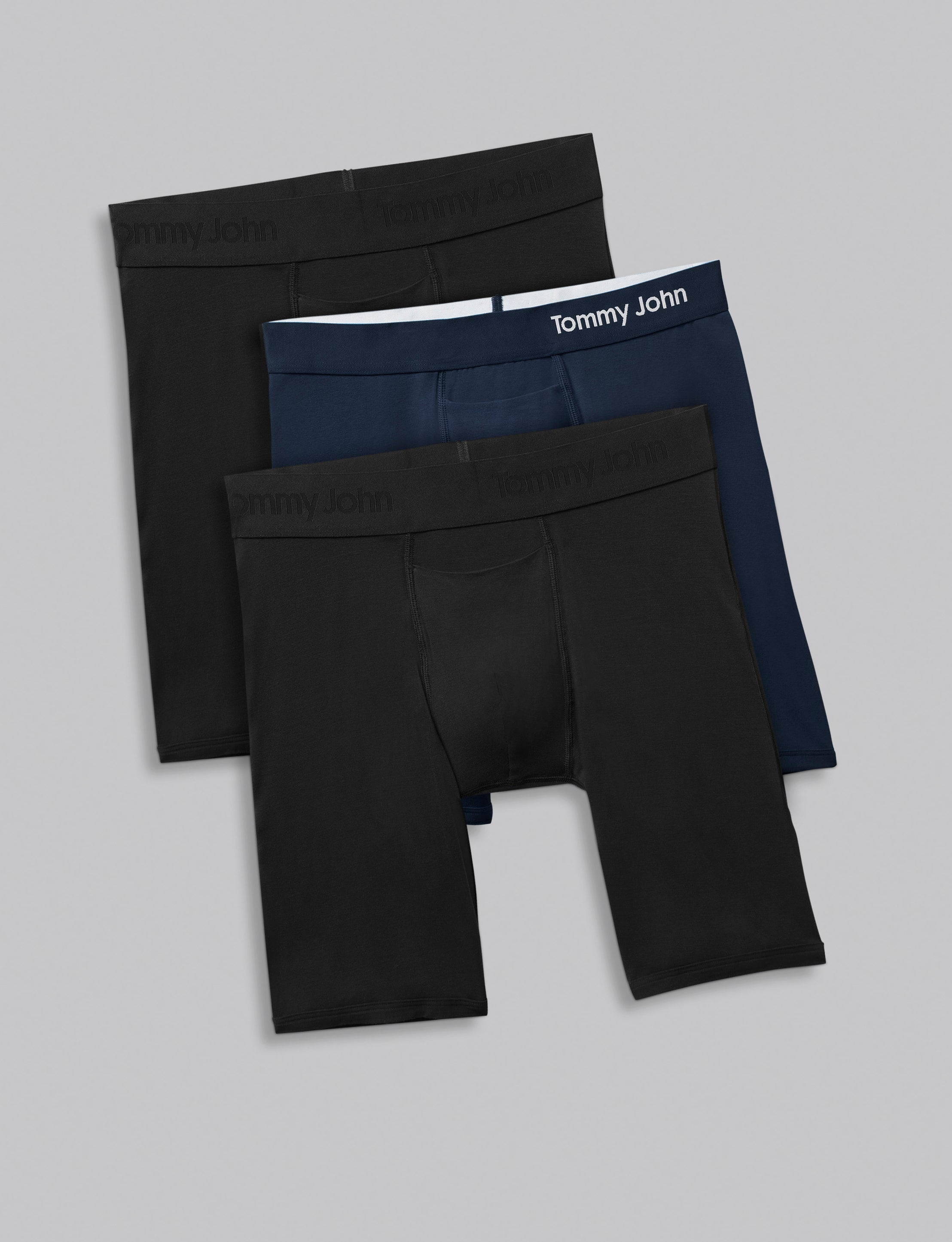 Everyday Boxer Brief 8" (3-Pack)::Black/Navy Blazer