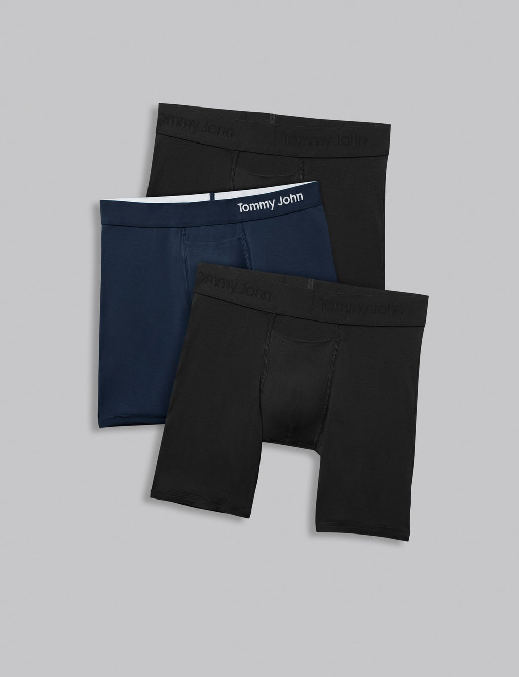 Everyday Mid-Length Boxer Brief 6" (3-Pack)::Black/Navy Blazer