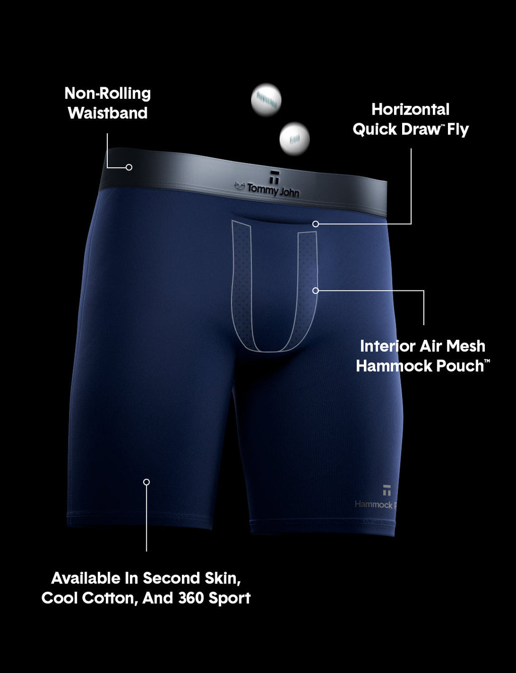 Air Hammock Pouch™ Boxer Brief 8"::Turbulence