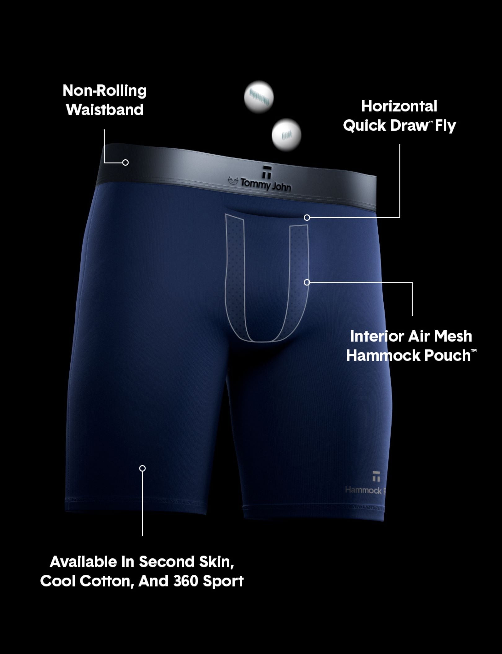 Air Hammock Pouch™ Boxer Brief 8"::Baritone Blue