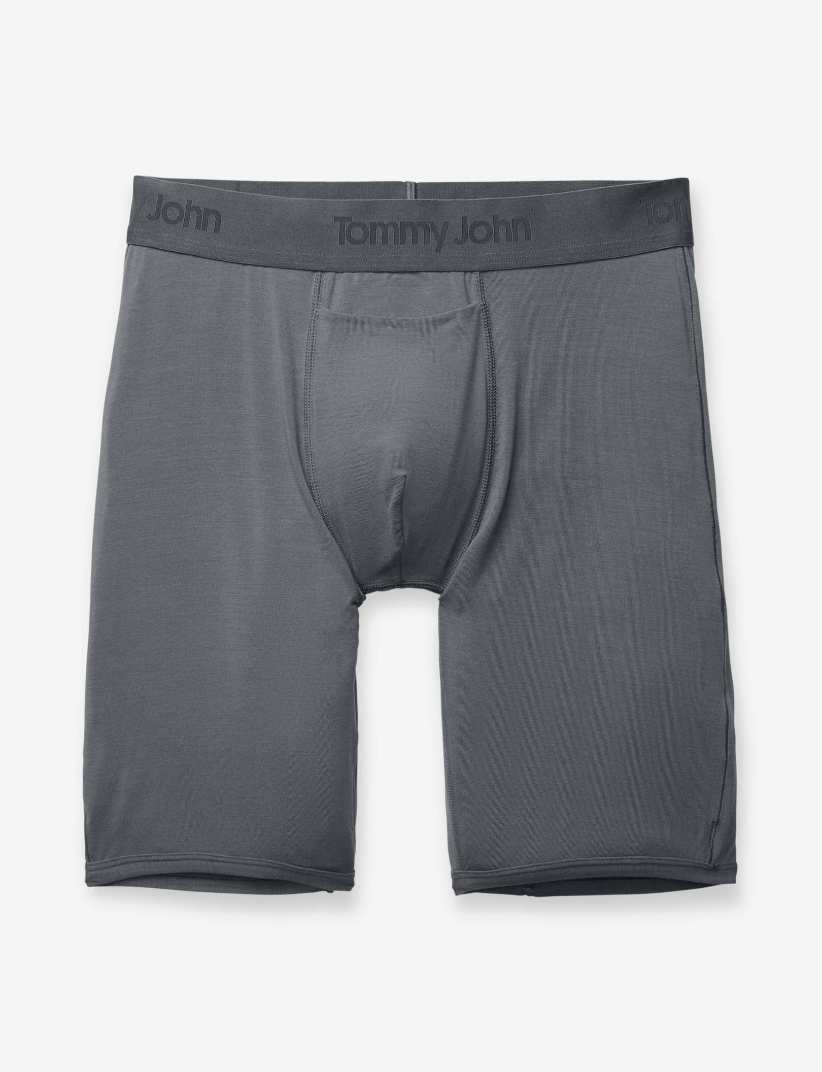 Second Skin Boxer Brief 8"::Turbulence Grey