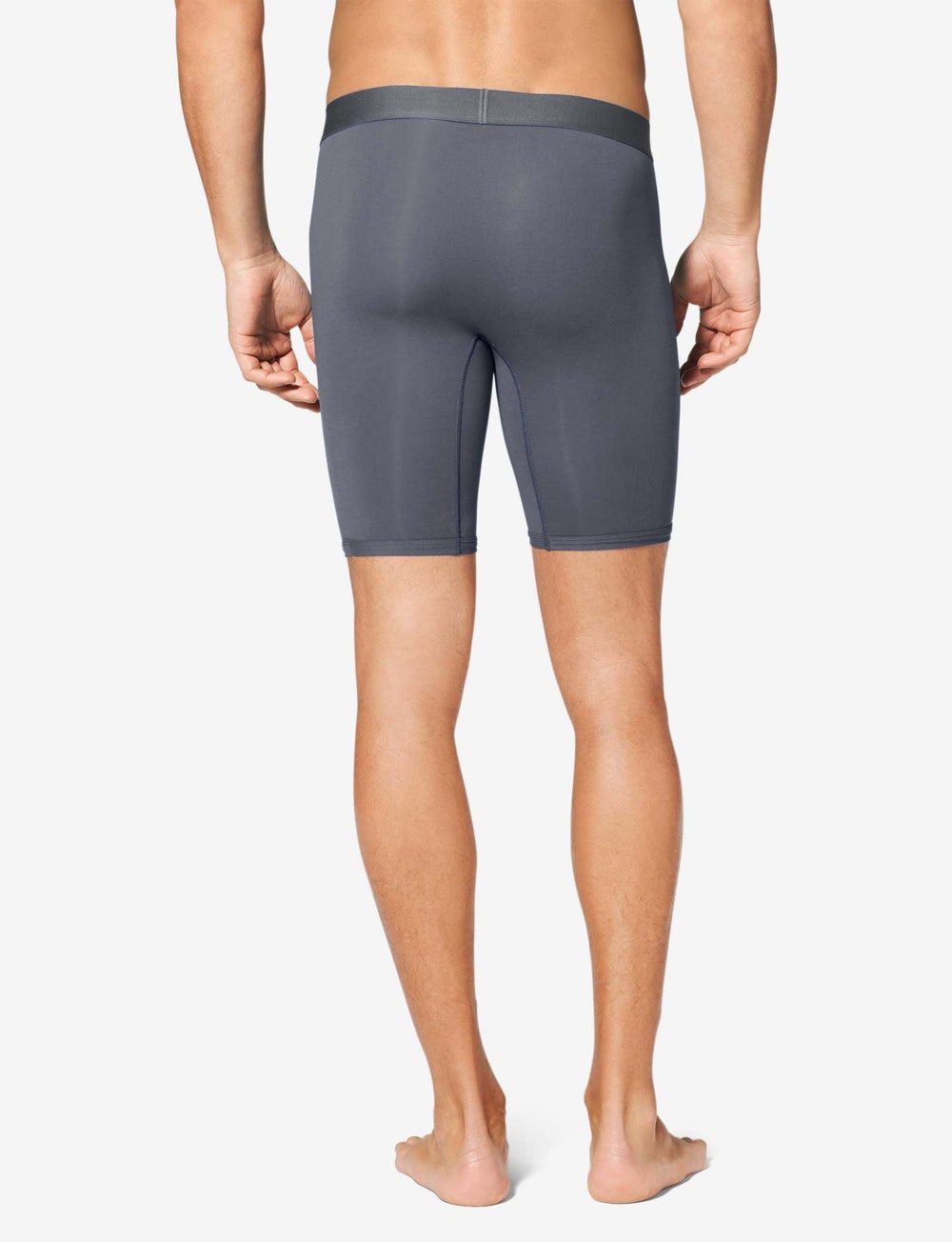 Cool Cotton Boxer Brief 8" (3-Pack)::Iron Grey